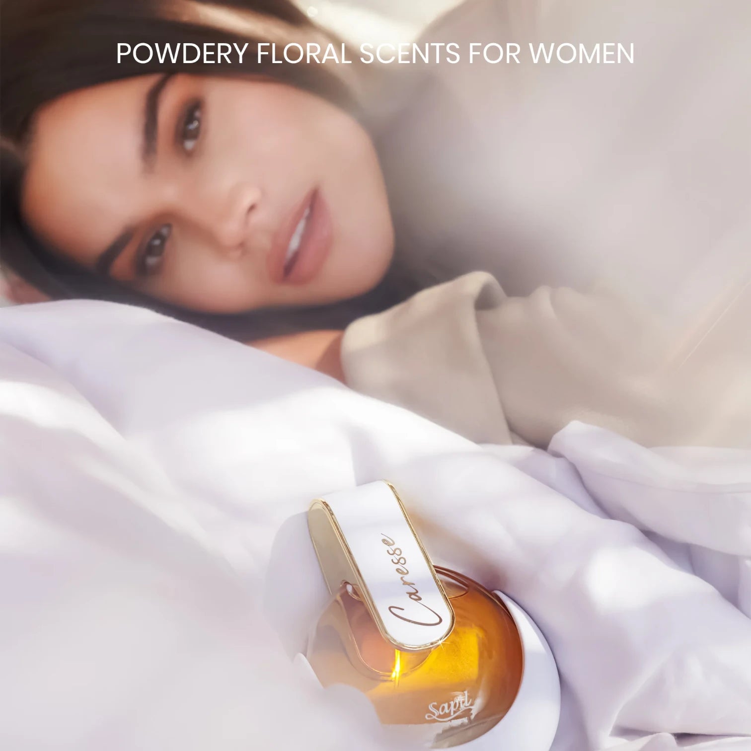 Caresse Eau de Parfum for Women – Powdery Floral Fragrance with Soft Musks & Vanilla, Long-Lasting Feminine Scent, Perfect Everyday & Evening Perfume - Damoo