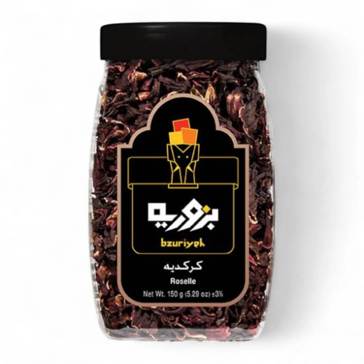 Bzuriyeh Roselle - Dried Hibiscus Flowers | Ruby Red Herbal Tea | Caffeine-Free & Rich in Antioxidants - Damoo