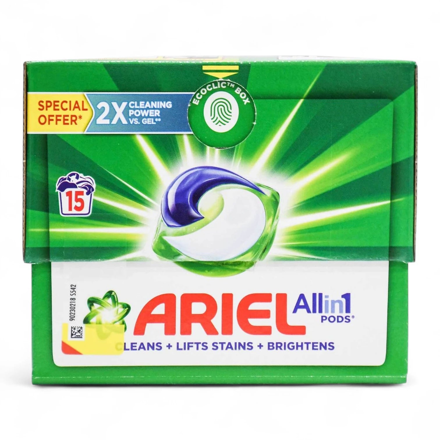Ariel All-in-1 Pods Original Scent – 15 Laundry Capsules Value Pack | Deep Clean, Lifts Stains, Brightens Clothes, Easy-to-Use Liquid Detergent Pods - Damoo