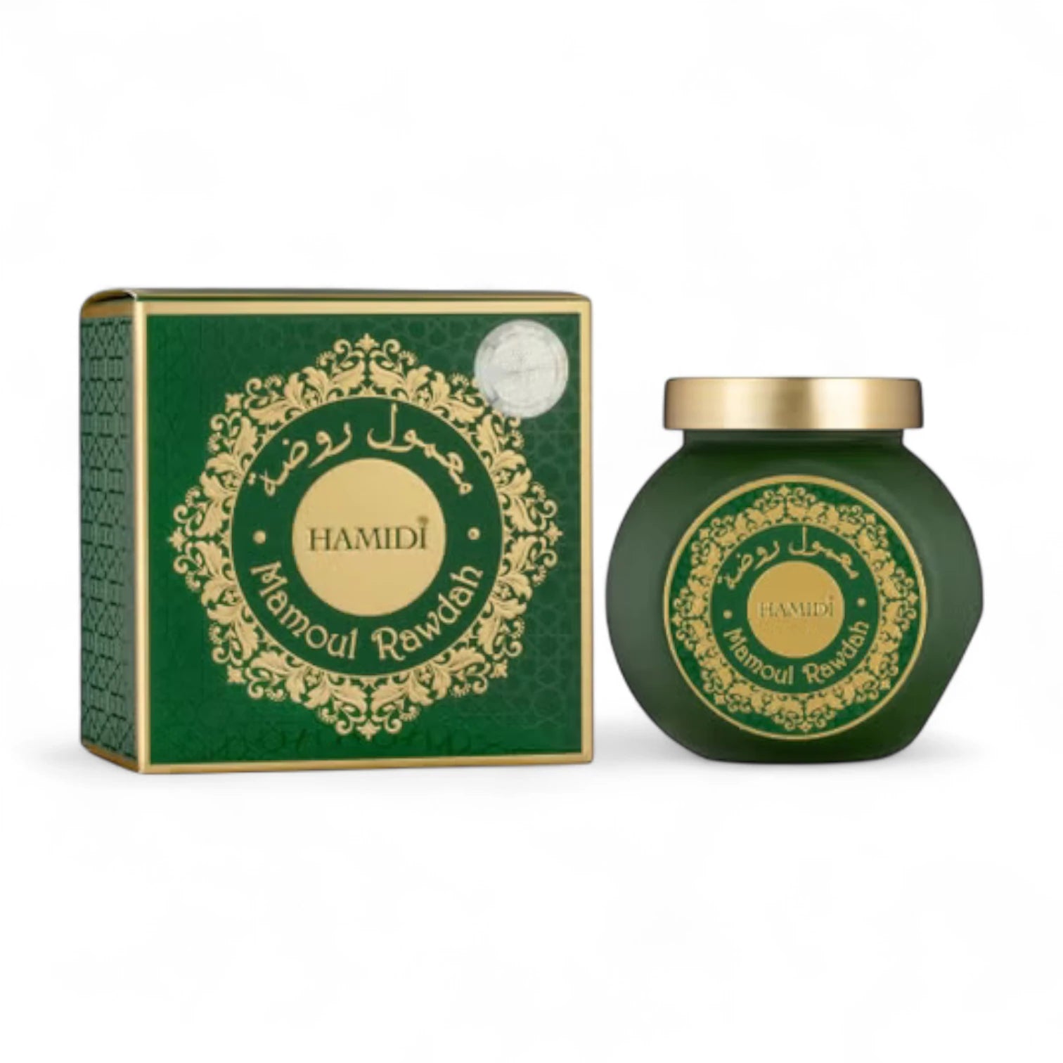 Hamidi Bakhoor Mamoul Rawdah – 50g Luxury Arabic Incense | Amber, Rose, Sandalwood & Patchouli Fragrance - Damoo