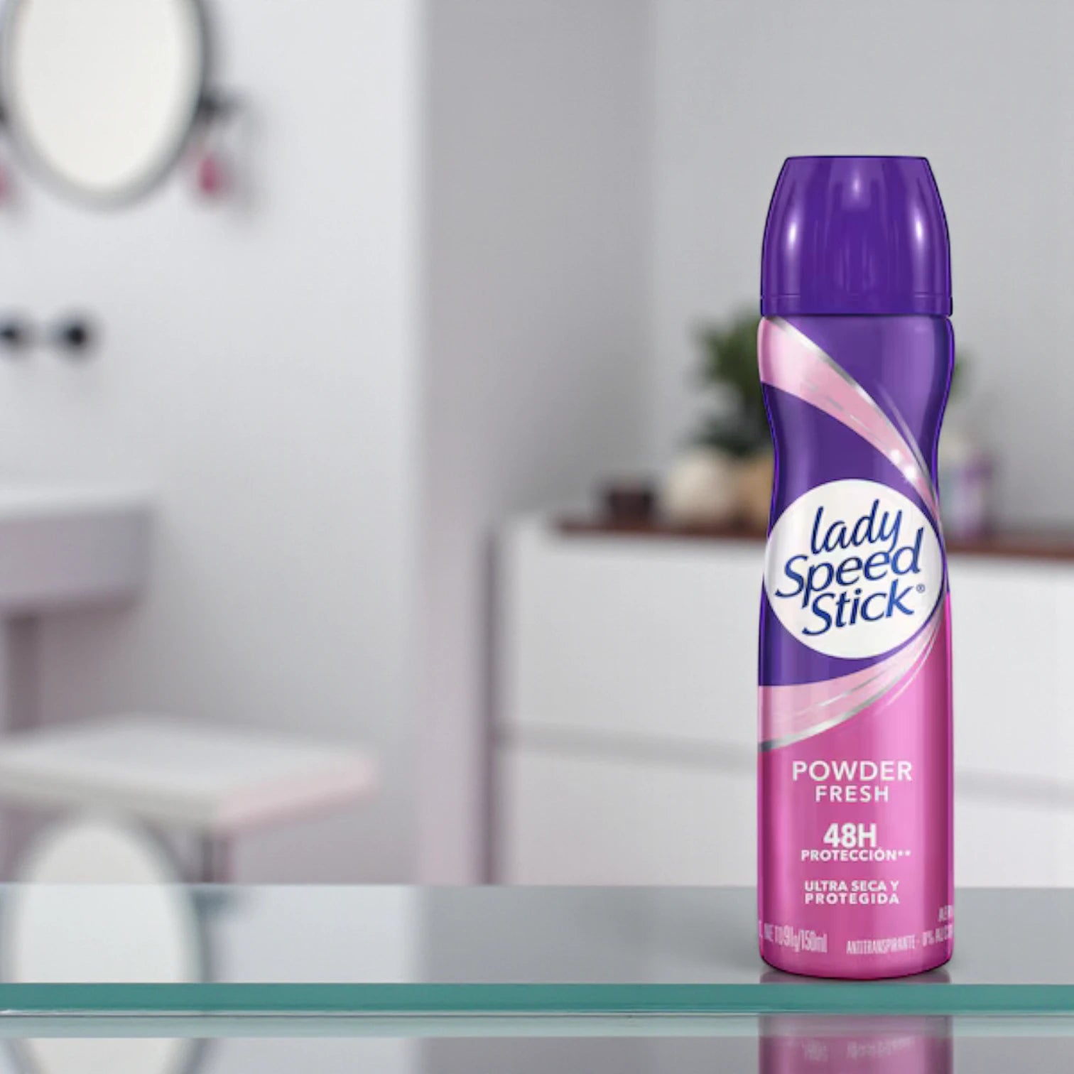 Lady Speed Stick Powder Fresh Antiperspirant Deodorant Spray – 48H Sweat & Odor Protection, Ultra Dry Formula – 150ml - Damoo