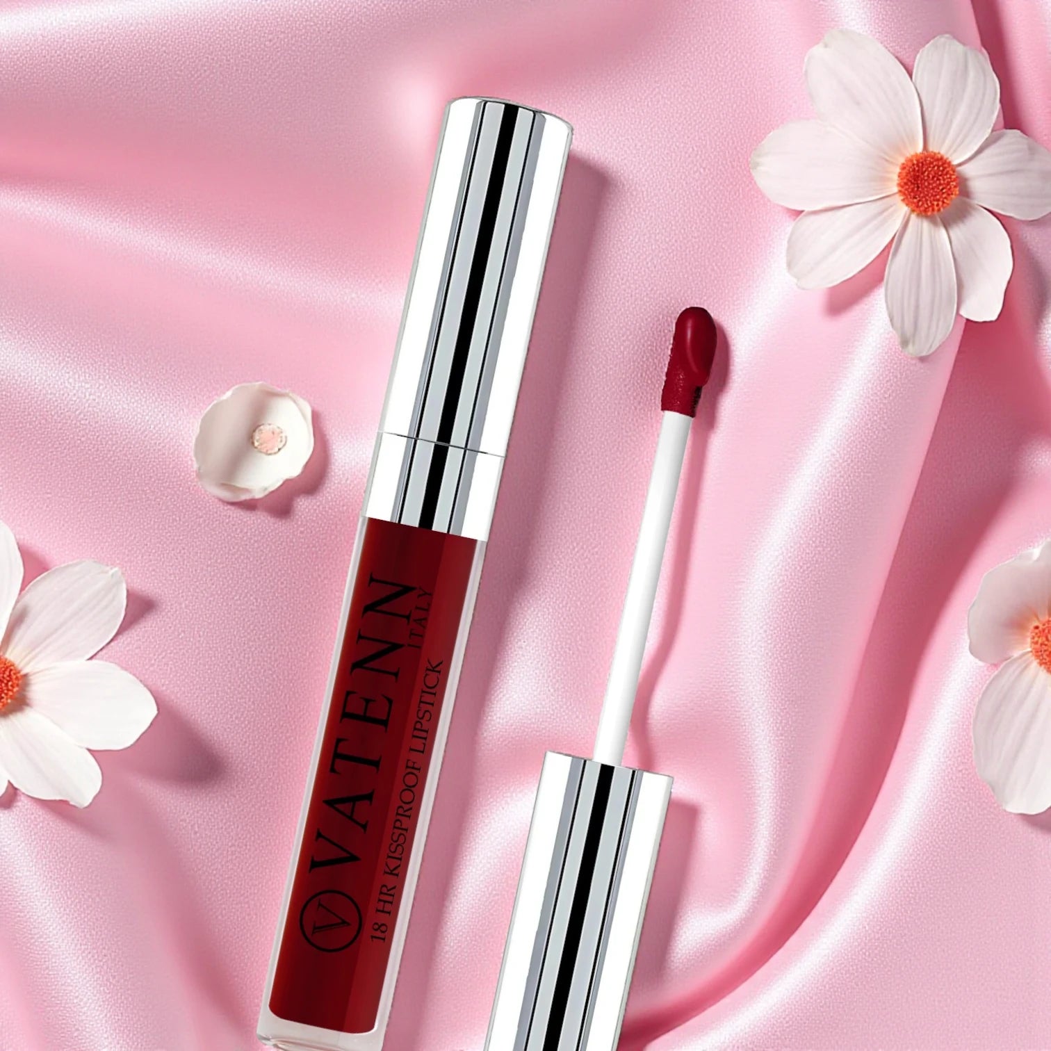 Vatenn 18Hrs Kissproof Liquid Lipstick – Shade 21 Milan | Long-Lasting Pure Matte | Transfer-Proof, Non-Drying & Creamy Finish – 0.40kg - Damoo