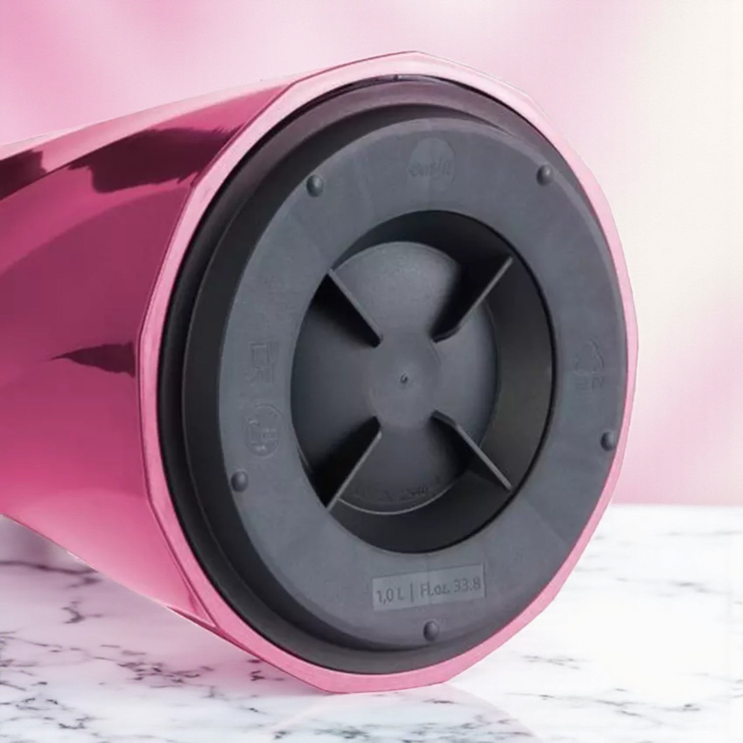 Emsa Cone Thermal Jug Swirl 1 L – Metallic Purple | Premium German-Made Vacuum Flask with Glass Liner for Hot & Cold Drinks - Damoo