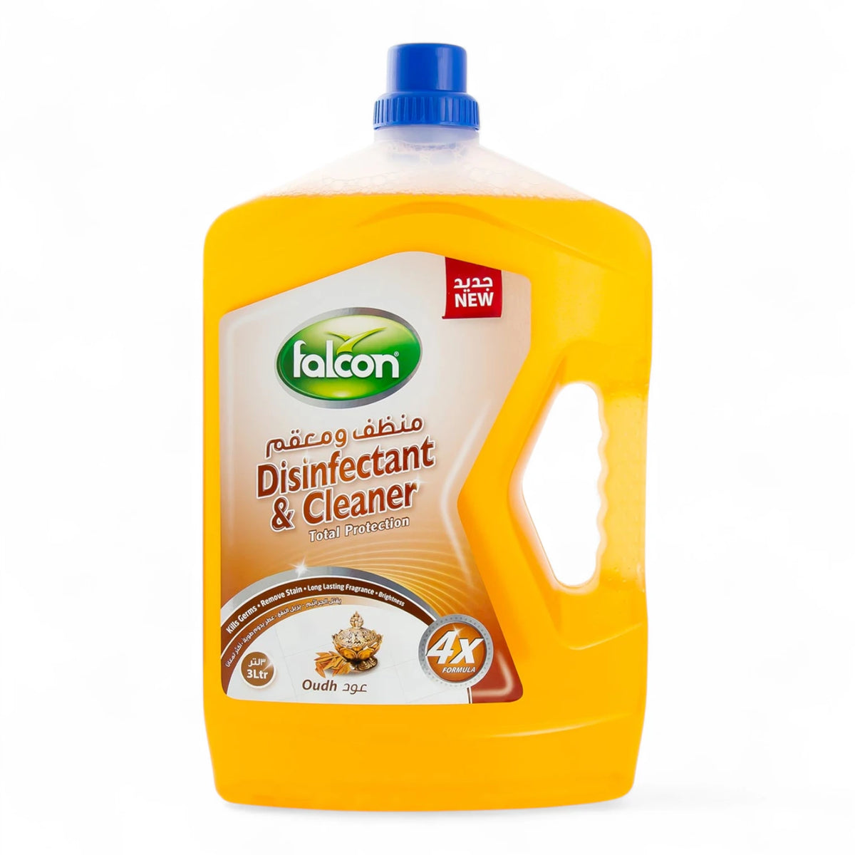Falcon Disinfectant & Cleaner Oudh – Multi-Purpose Germ Killer, Odor Eliminator & Long-Lasting Fragrance – 3 Litres - Damoo
