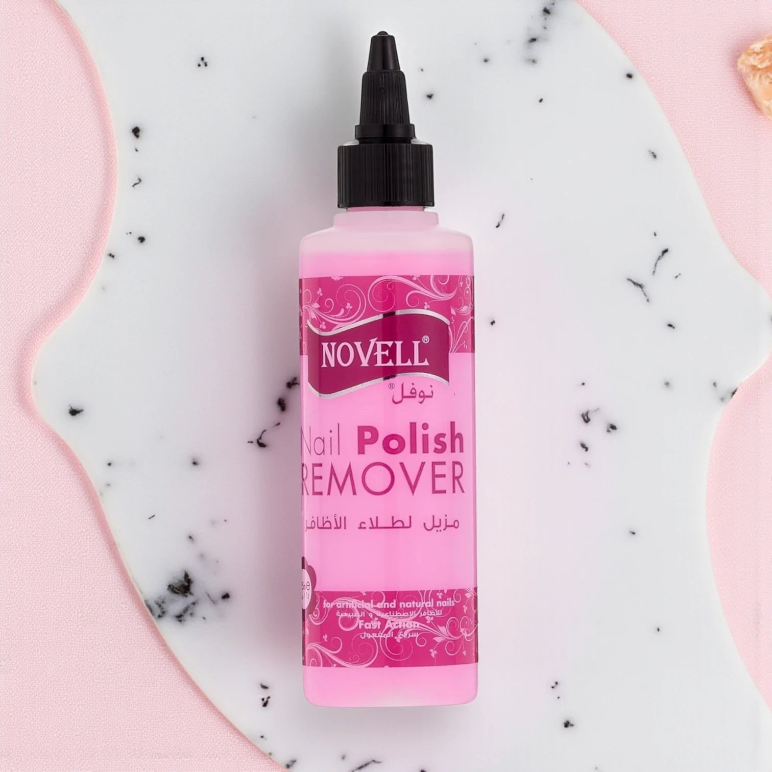 Novell Non-Acetone Nail Polish Remover – Fast Action Formula for Artificial & Natural Nails – 125ml - Damoo