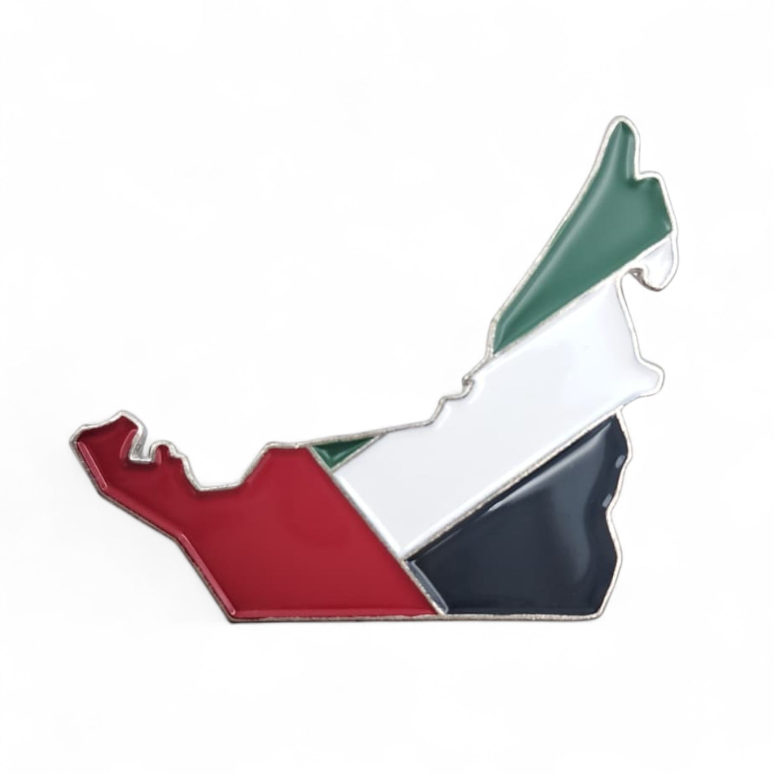 UAE Map Magnetic Badge – Enamel UAE Flag Design Lapel Magnet – National Day Celebration Gift (H3cm x W4cm) - Damoo