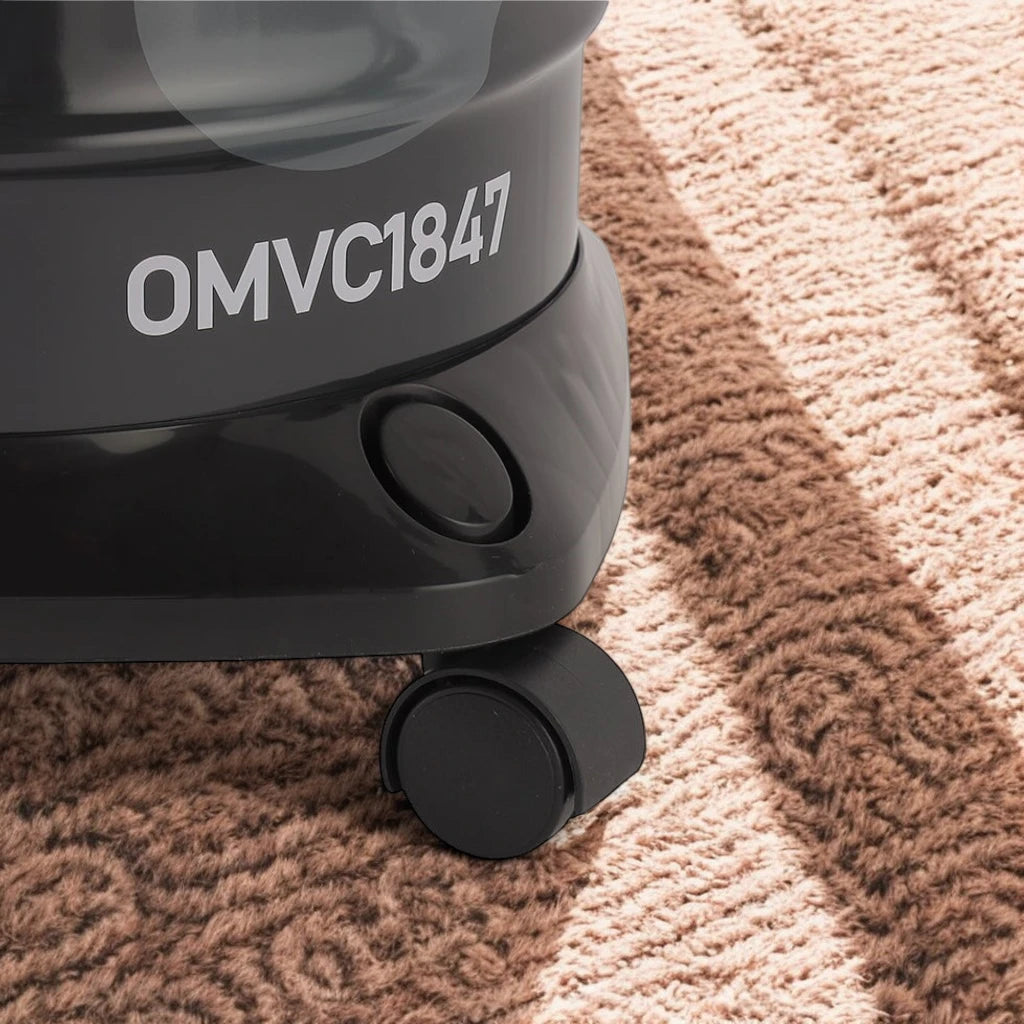 Olsenmark 2400W Powerful Wet & Dry Drum Vacuum Cleaner with 21L Extra-Large Dust Bag, Strong Suction & Blower Function, Anti-Rust Metal Body, Flexible Hose with Airflow Control, Low Noise Operation - OMVC1847 - Damoo