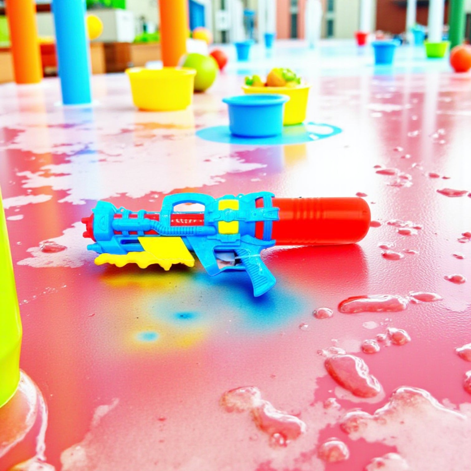 Le Zuan Toys Fun Water Gun for Kids – Large Plastic Squirt Gun 39cm | High-Capacity Summer Water Blaster for Outdoor Pool, Beach & Garden Play - Damoo