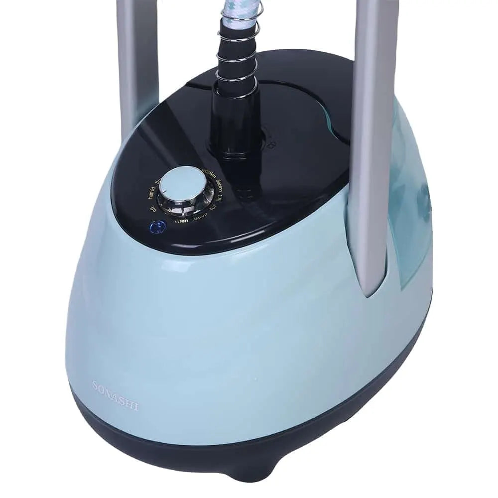 Sonashi SGS-325 Garment Steamer 1800W – Heavy-Duty Fabric Steamer with 1.8L Water Tank, Auto Shut-Off, Overheat Protection, Traditional Ironing Platform & Full Accessories for Home and Professional Use - Damoo