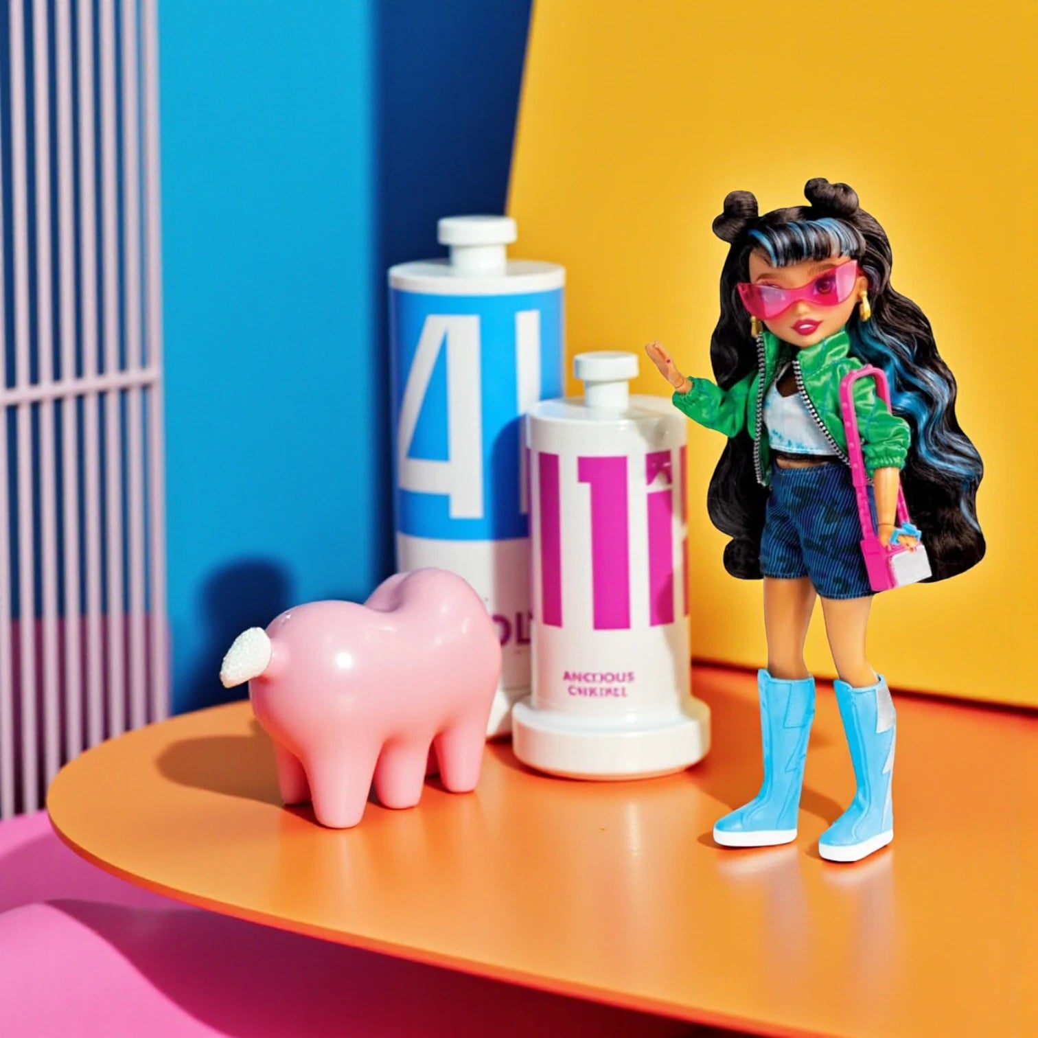 Far Out Toys GLO-UP Girls Season 2 Alex Doll | Pajamas to Runway Makeover Fashion Doll with Accessories, Makeup & Surprises | Self-Care & Transformation Playset - Damoo
