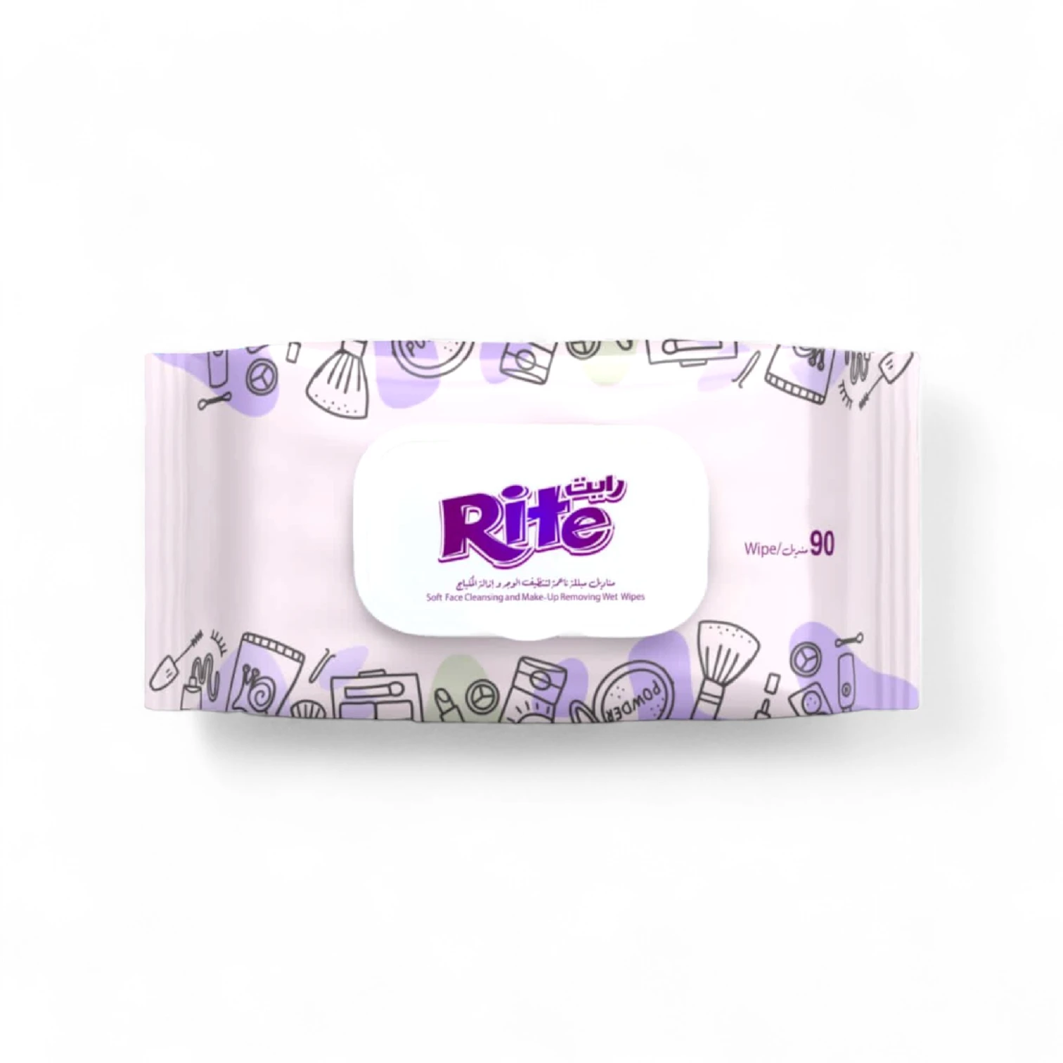 Rite Makeup Remover Wipes – 90 Count | Alcohol-Free, Soft & Gentle Cleansing Wipes for All Skin Types Including Sensitive Skin