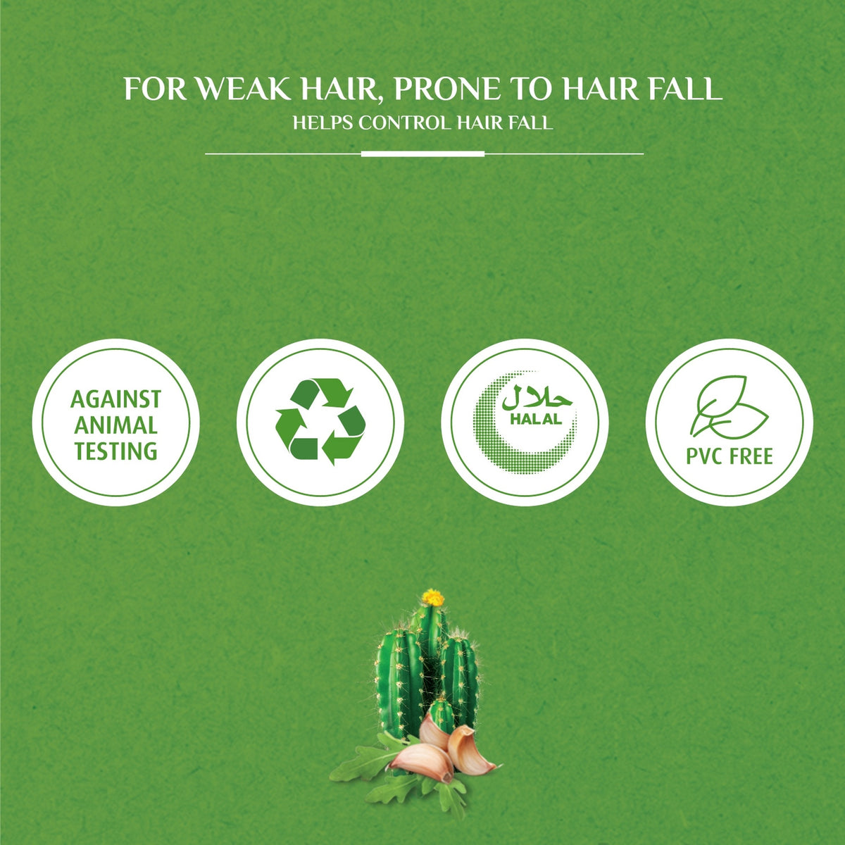 Vatika Hair Fall Control Shampoo – Cactus & Gergery 200 ML | Nourishing Vatika Oils | For Weak Hair