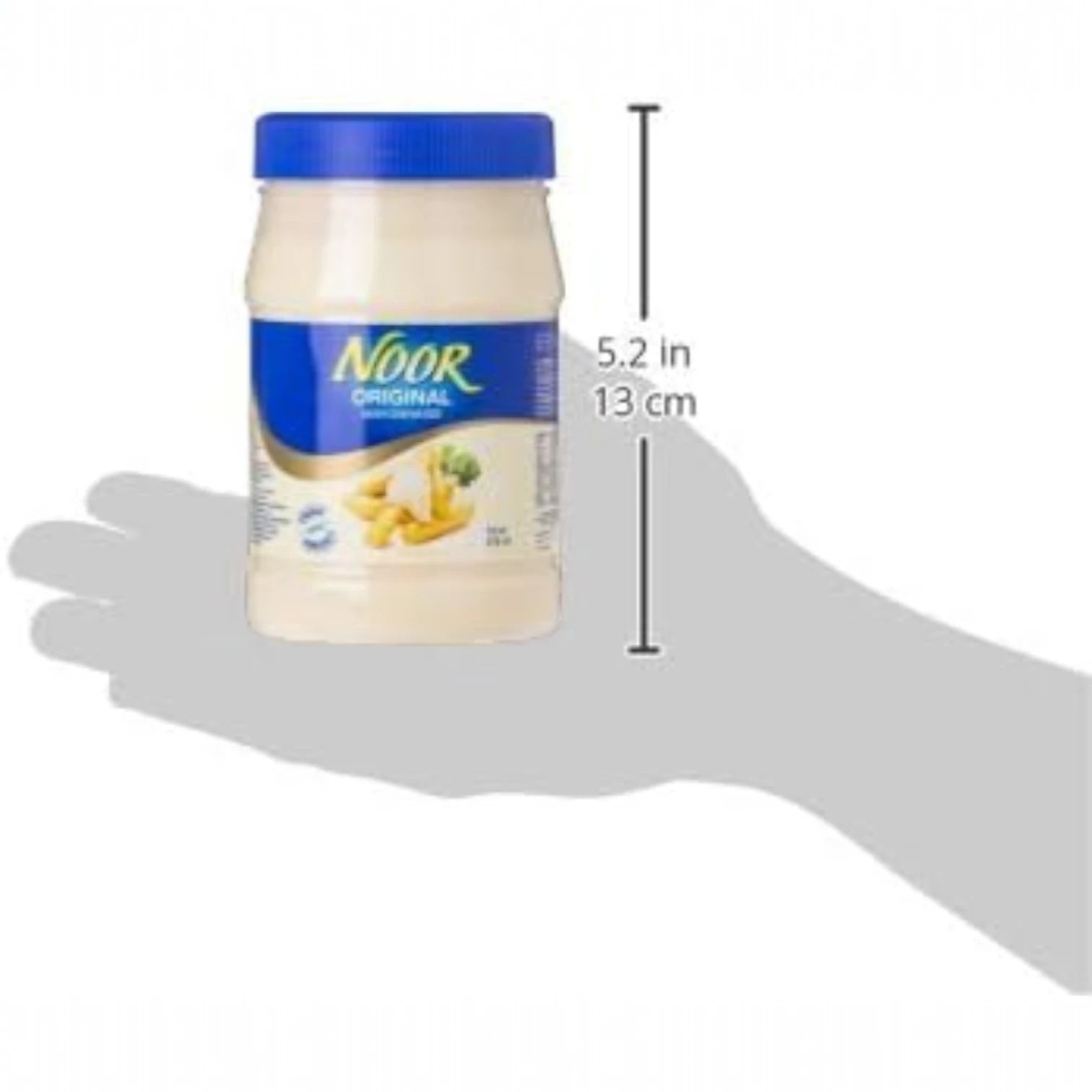 Noor Original Thick & Creamy Mayonnaise Jar – 473ML | Smooth, Rich & Flavorful Spread Perfect for Sandwiches, Burgers, Wraps & Dips - Damoo