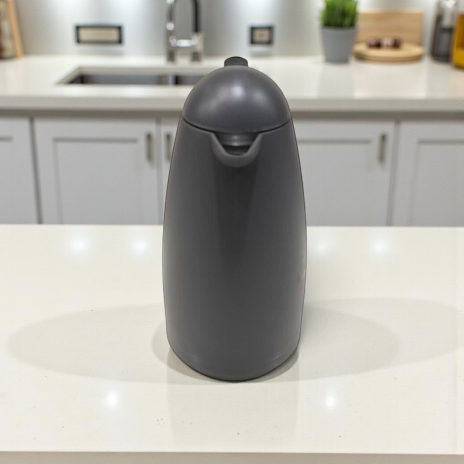 Crystal House Arabic Thermos Flask – Modern Brown & White Collection | Double-Wall Insulated Flask for Hot Drinks - Damoo