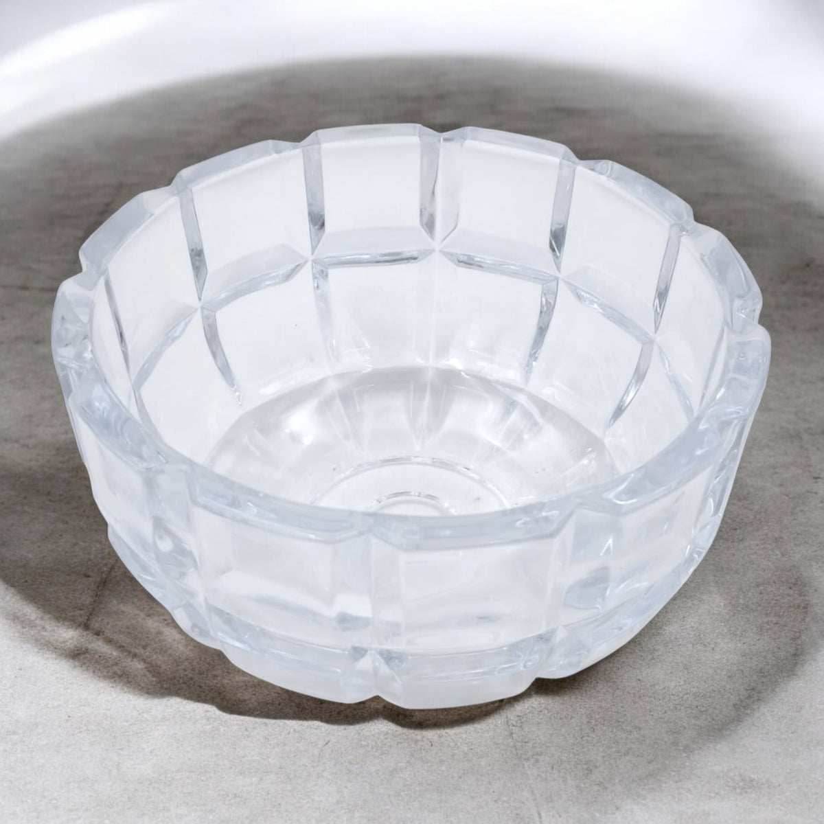 Premium Clear Diamond-Cut Acrylic Jar with Dome Lid – Elegant Multi-Purpose Storage Container for Home, Sweets & Décor (19H x 18L x 18W cm) - Damoo