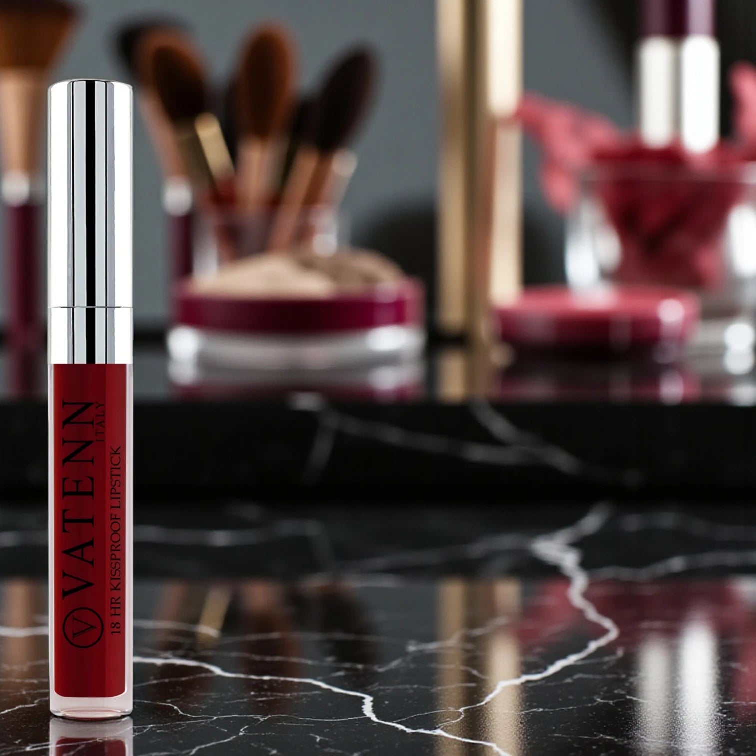 Vatenn 18Hrs Kissproof Liquid Lipstick – Shade 21 Milan | Long-Lasting Pure Matte | Transfer-Proof, Non-Drying & Creamy Finish – 0.40kg - Damoo