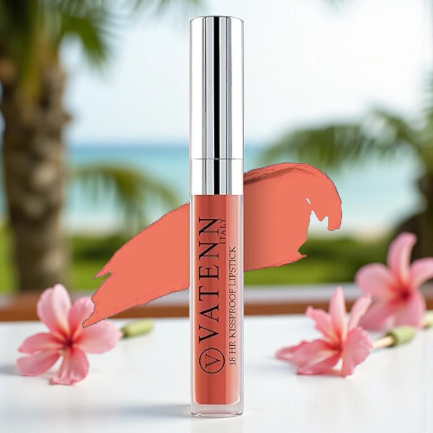 Vatenn Italy 18Hr Kissproof Matte Liquid Lipstick – Shade 26 Rome | Waterproof, Transfer-Proof, Ultra Matte, Highly Pigmented & Long-Lasting Lip Color - Damoo
