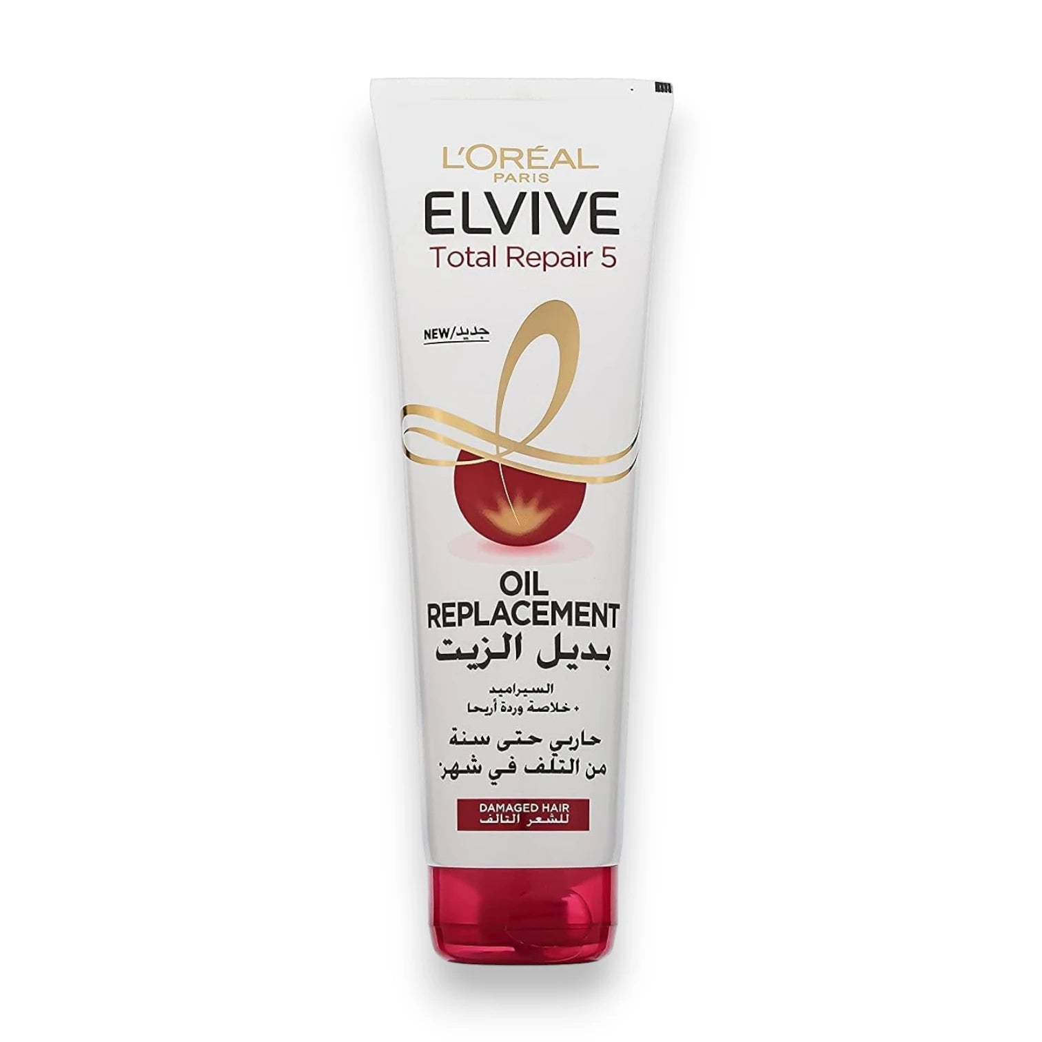L'Oréal Paris Elvive Total Repair 5 Oil Replacement Cream 300ml – Leave-In Treatment for Damaged Hair with Ceramide - Damoo