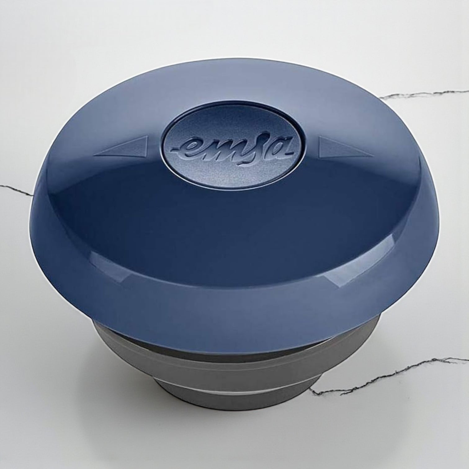 Emsa Samba Wave 1.0L Vacuum Flask – BPA-Free Plastic Insulated Jug with Quick-Press Closure, Double-Wall Glass Liner, 12H Heat / 24H Cold Retention & Modern 3D Wave Design - Damoo