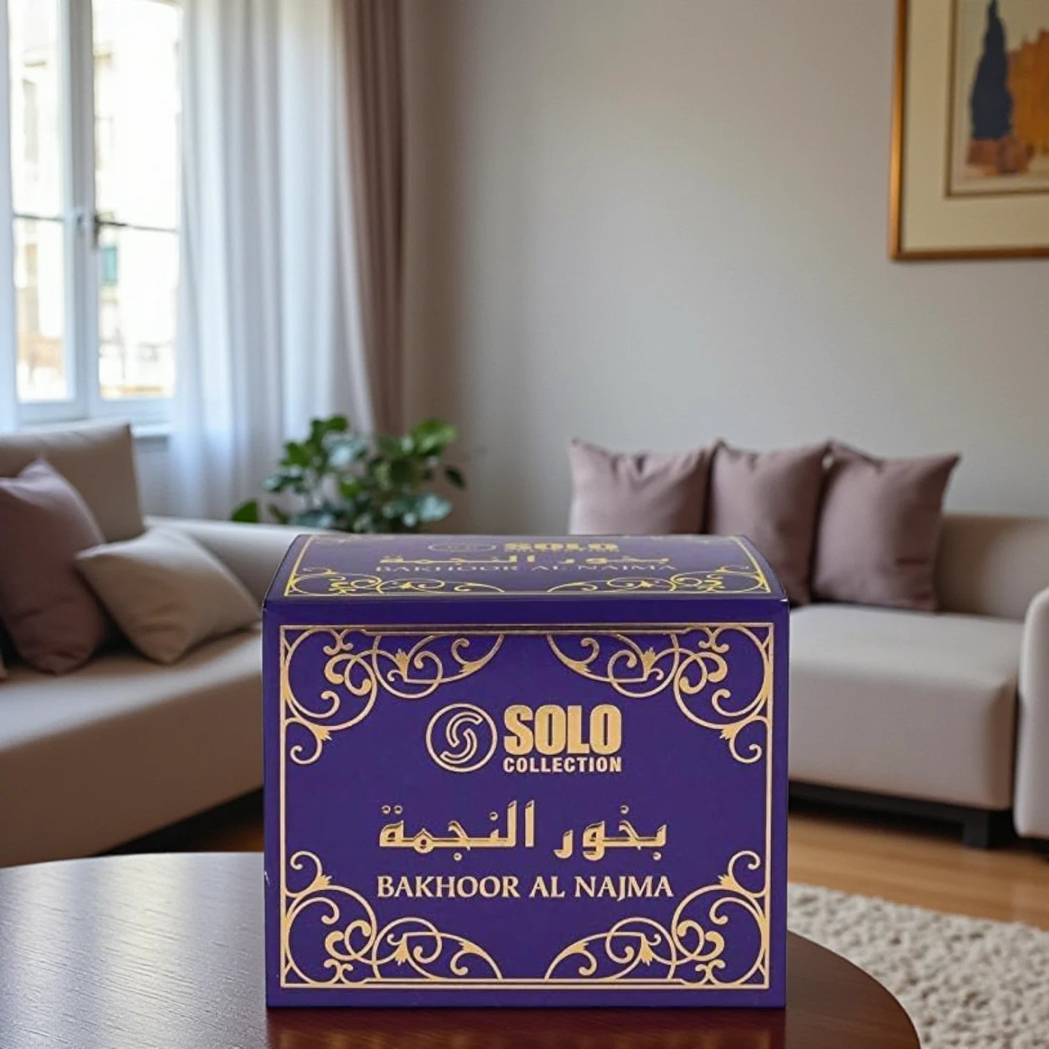Solo Collection Bakhoor Al Najma – Premium Oriental Incense for Home, Office & Special Occasions – 40g – Long-Lasting Floral Aroma – Traditional Arabian Fragrance - Damoo