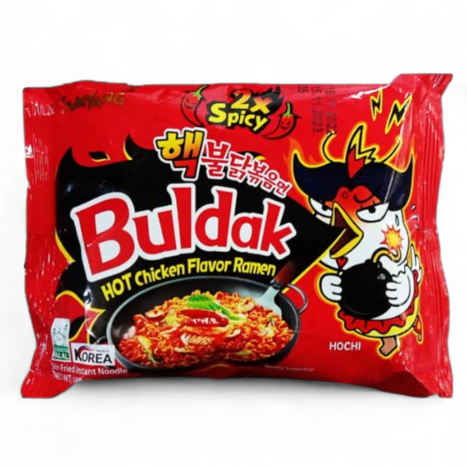 Samyang Buldak 2X Spicy Hot Chicken Flavor Ramen – 140g | Korean Fire Noodles with Extreme Heat | Halal Certified | Instant Noodles - Damoo