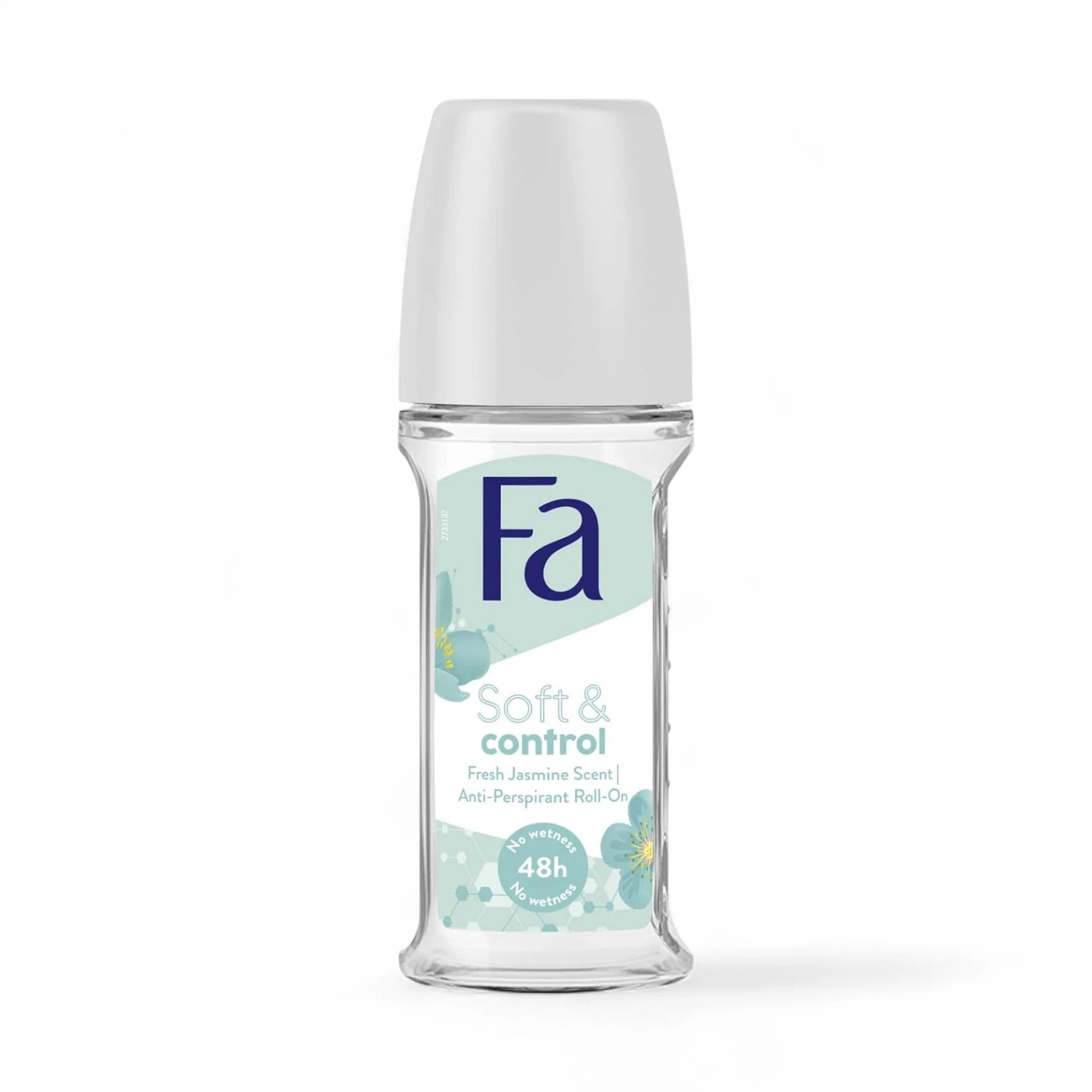 Fa Women’s Soft & Control Roll-On Deodorant – Fresh Jasmine Scent, 48H Anti-Perspirant Protection, Gentle on Skin, 50ml - Damoo