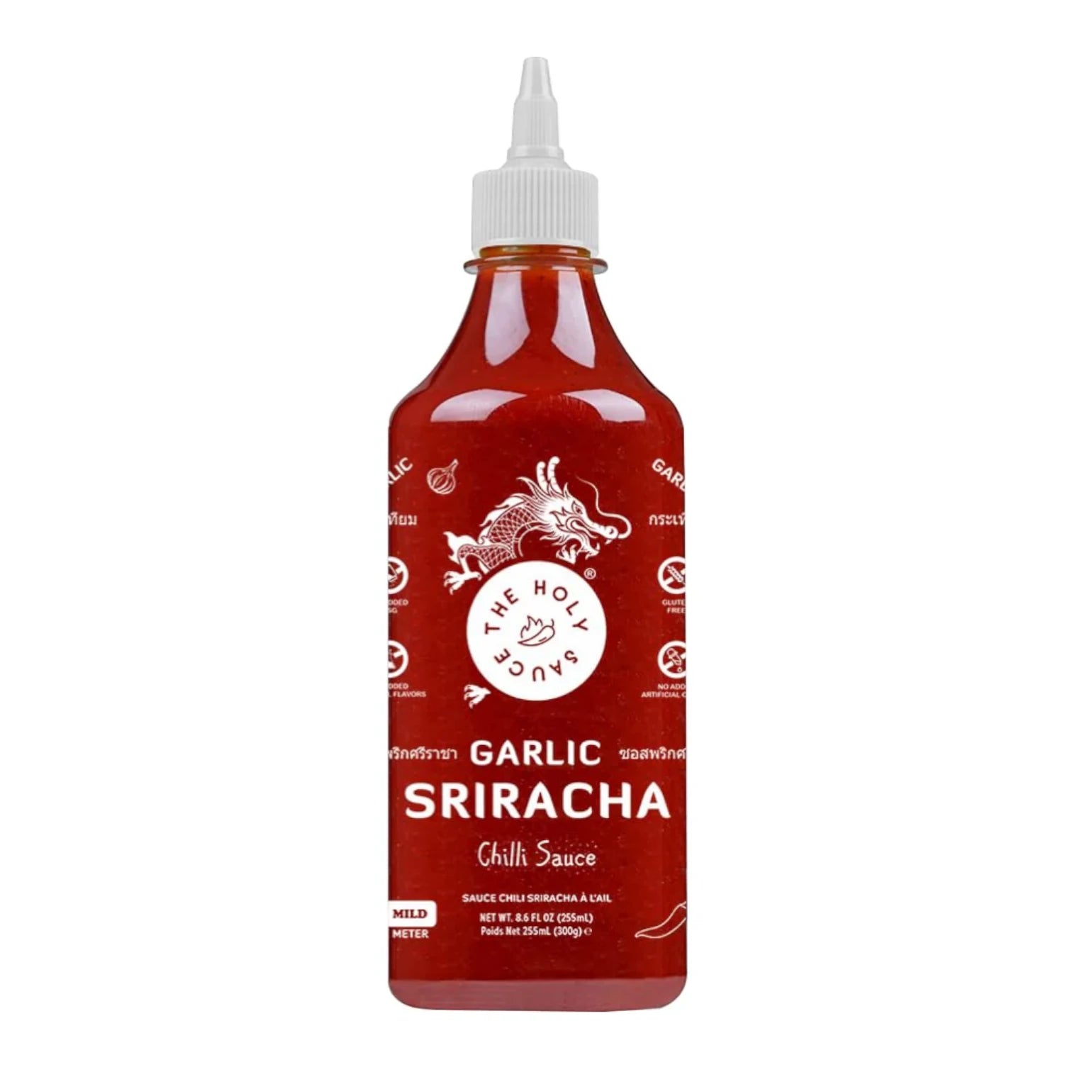 The Holy Sauce Garlic Sriracha Chilli Sauce – 300g | Vegan, Halal, Gluten-Free | Spicy Garlic Heat - Damoo