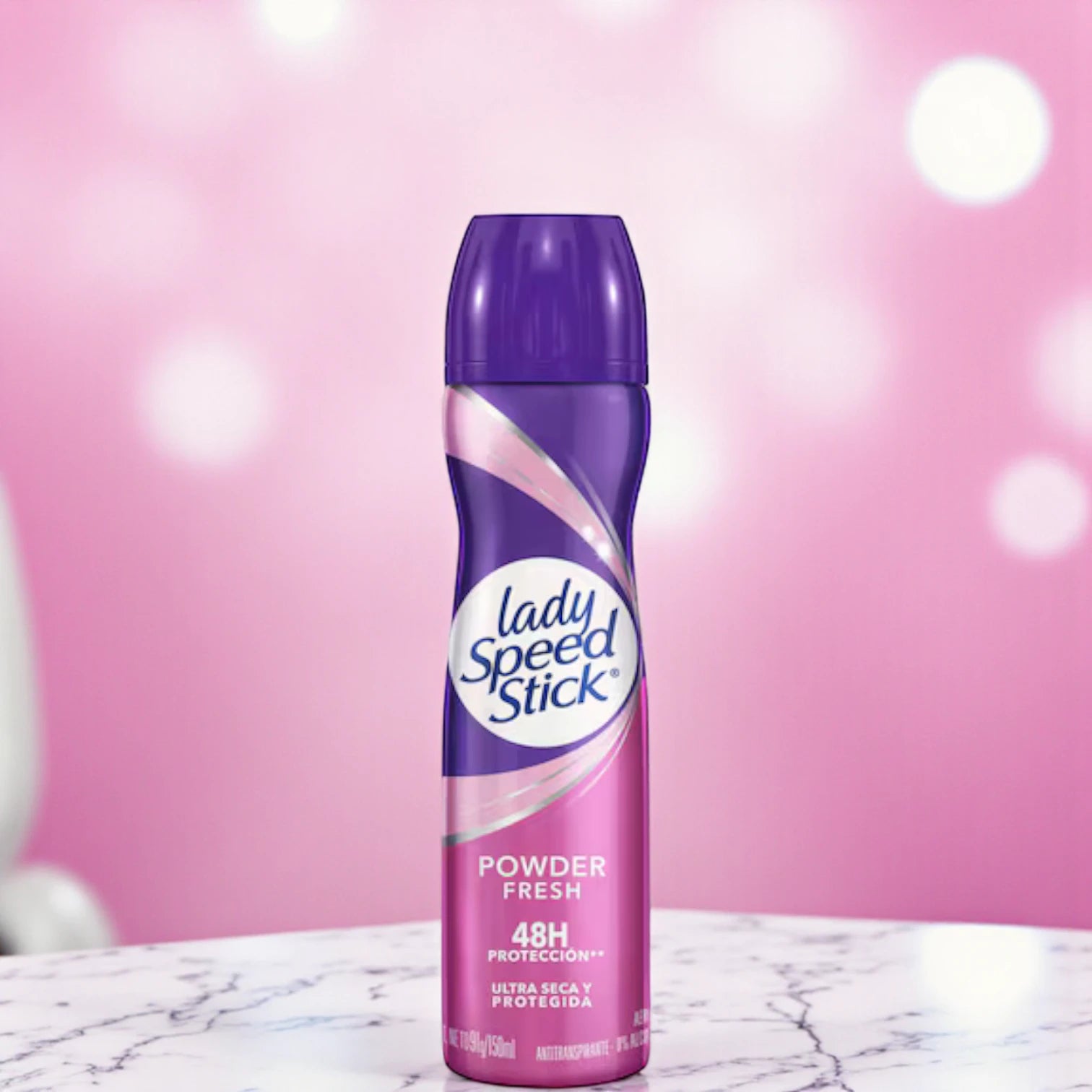 Lady Speed Stick Powder Fresh Antiperspirant Deodorant Spray – 48H Sweat & Odor Protection, Ultra Dry Formula – 150ml - Damoo