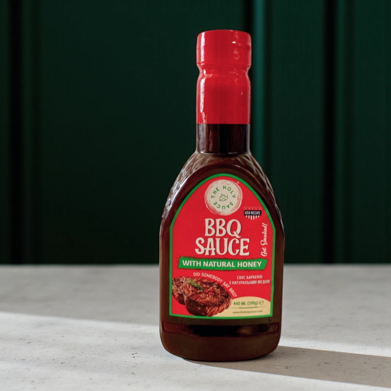 The Holy Sauce BBQ Sauce Honey 510 gm – Sweet & Spicy Honey-Glazed Barbecue Sauce for Ribs, Wings & Burgers - Damoo