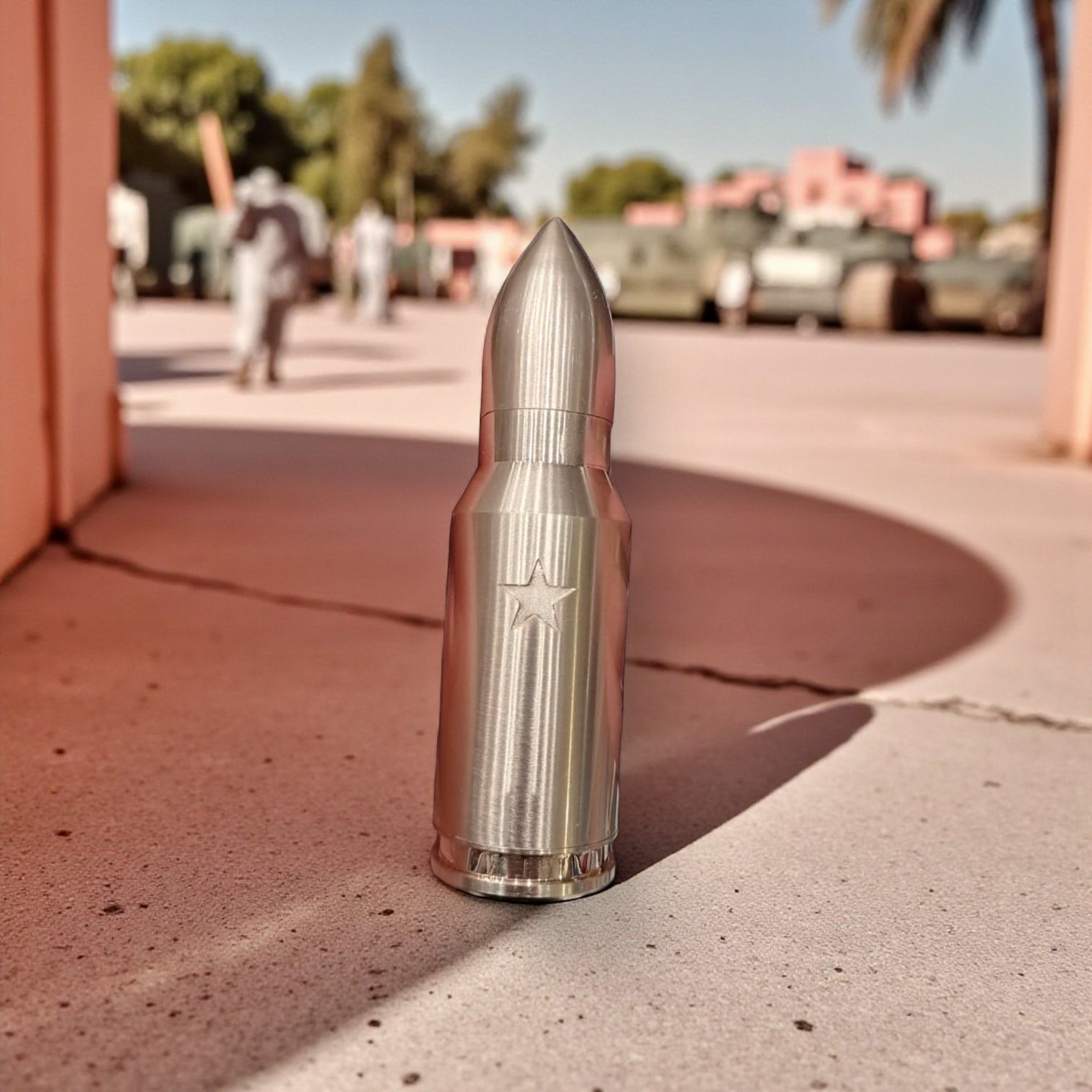 Hunter Bullet Shape Pocket Lighter – Gold Metal Refillable Windproof Flame Lighter for Everyday Use, Camping & Collectors - Damoo