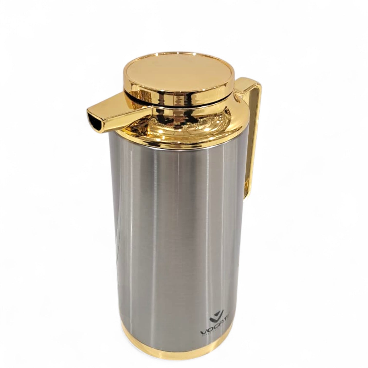 Vogati Premium Stainless Steel Thermos Flask – Double Wall Vacuum Jug with Golden Finish - Damoo