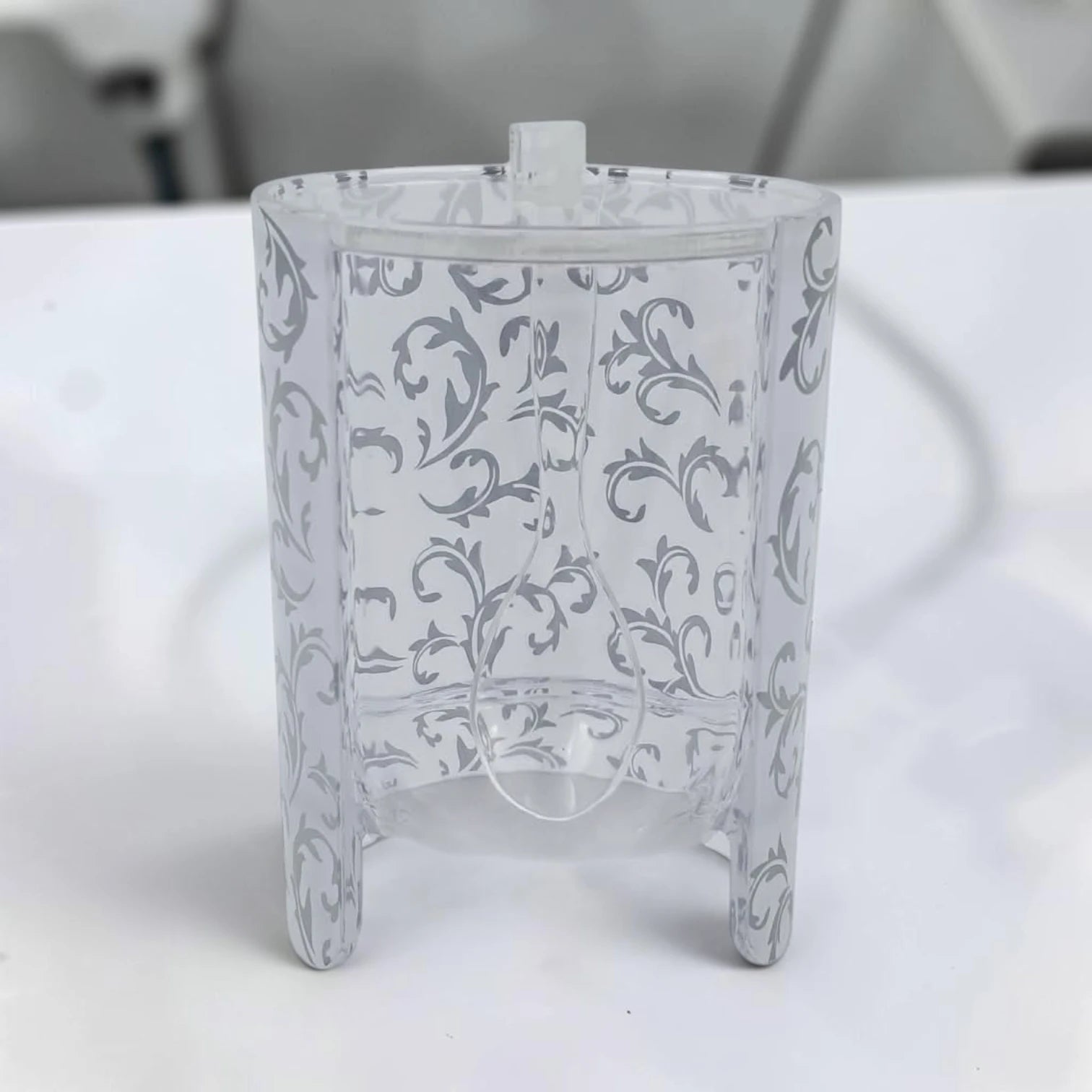 Acrylic Sugar Jar with Lid and Spoon, Clear Condiment Container with Serving Spoon, Kitchen Counter Sugar Pot, Decorative Storage Jar Available in 2 Designs - Damoo