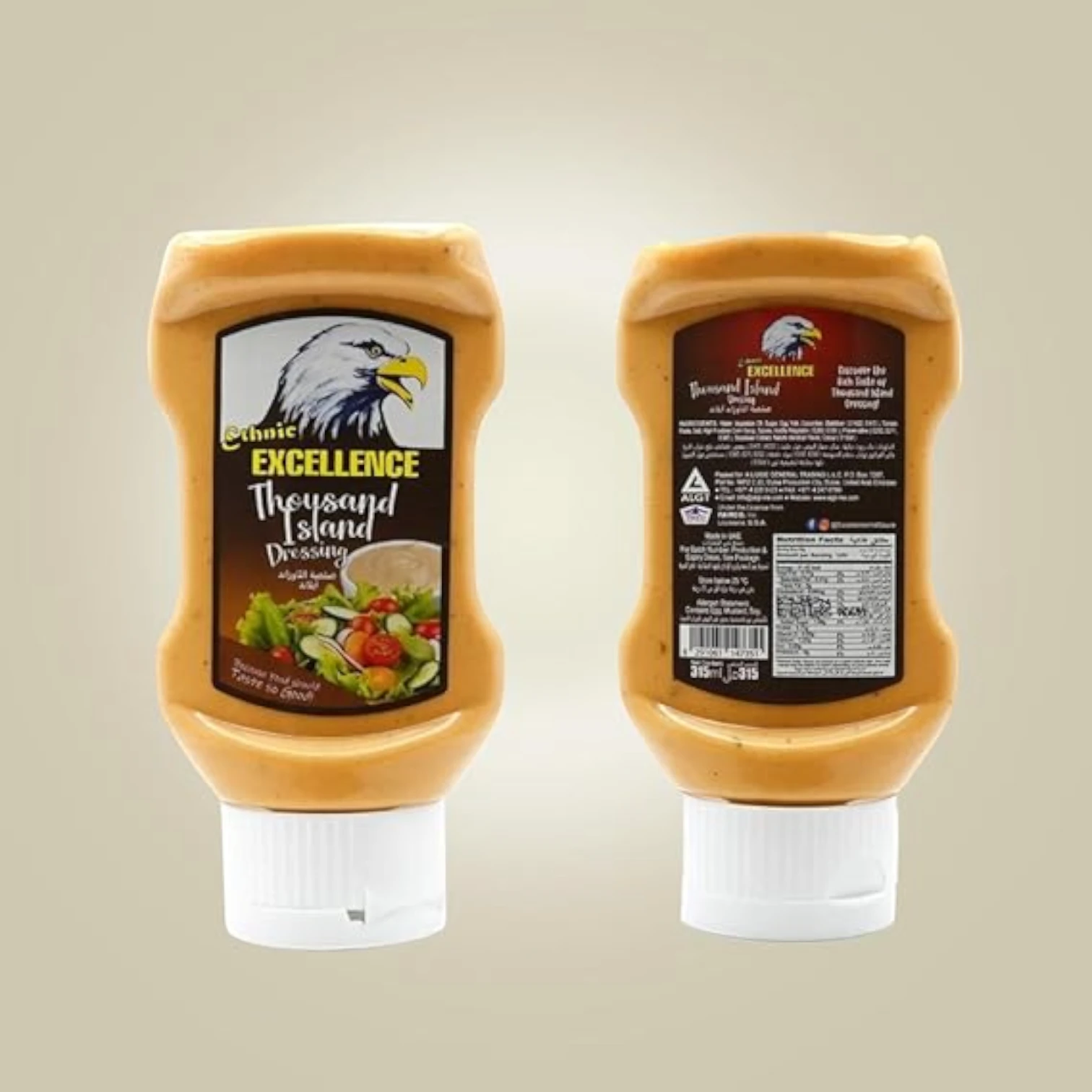 Excellence Thousand Island Dressing – Creamy & Tangy Flavor, 315ml Bottle – Perfect for Salads, Sandwiches & Dips - Damoo