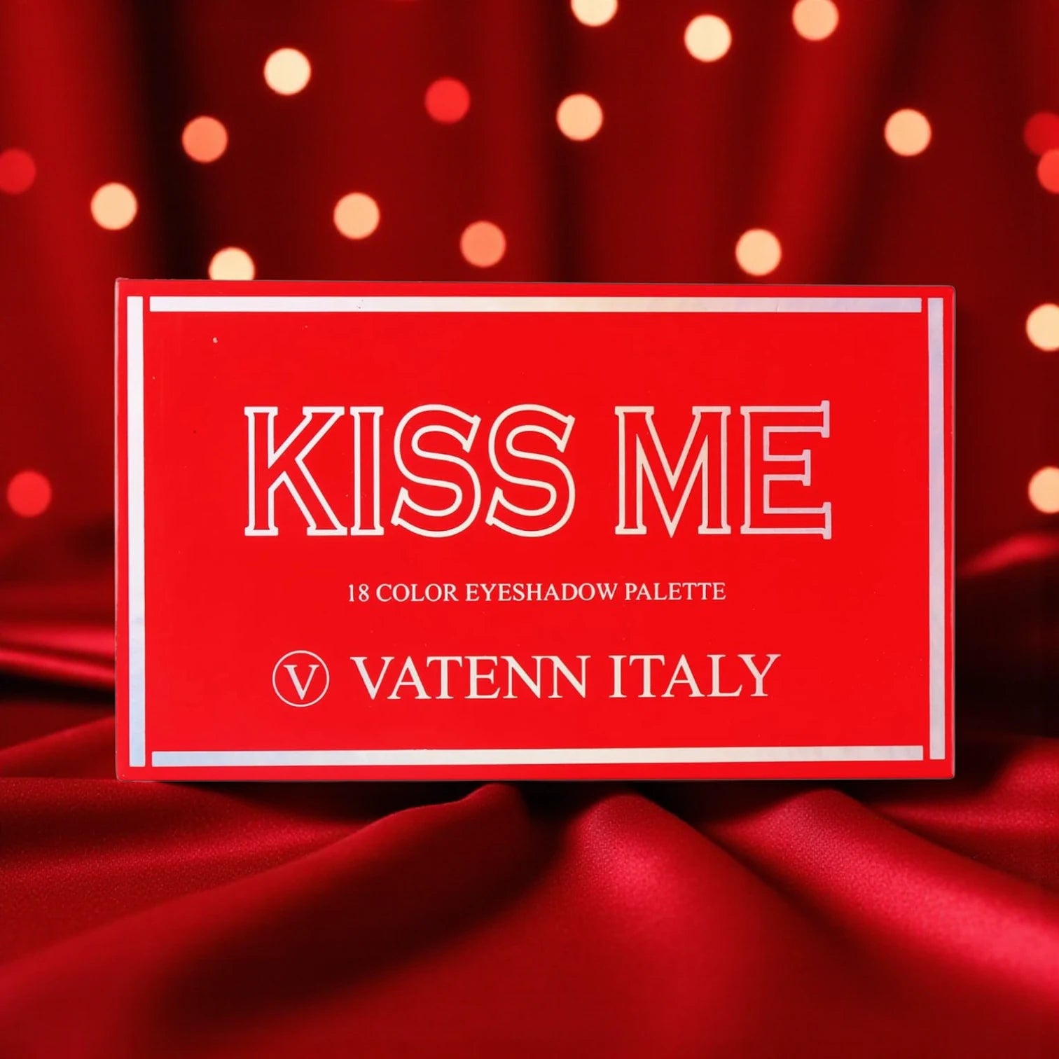 Vatenn Italy 18 Color Eyeshadow Palette KISS ME SN-1414 | Nude Matte & Shimmer Shades | Intense Pigmentation | Long-Lasting Blendable Eye Makeup 30g - Damoo