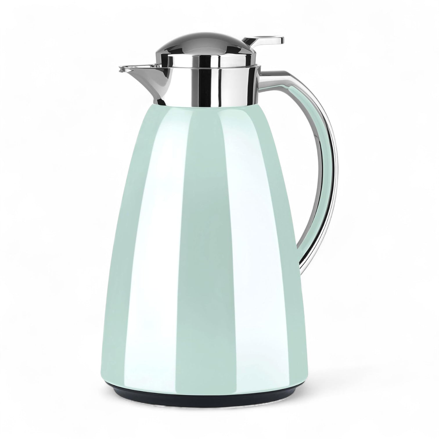 Emsa Campo Quick-Tip Vacuum Flask 1.0L – Pastel Mint Stainless Steel & ABS Thermos with Glass Liner, 100% Leak-Proof, 12H Heat / 24H Cold Retention, One-Hand Pouring & Easy-Clean Design - Damoo