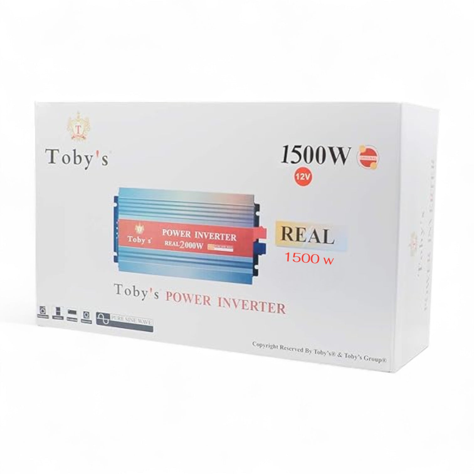 Toby’s 1500W Car Power Inverter – DC 12V to AC 220V Auto Voltage Converter with USB Port & Universal Socket | Battery Powered Portable Converter for Camping & Travel - Damoo