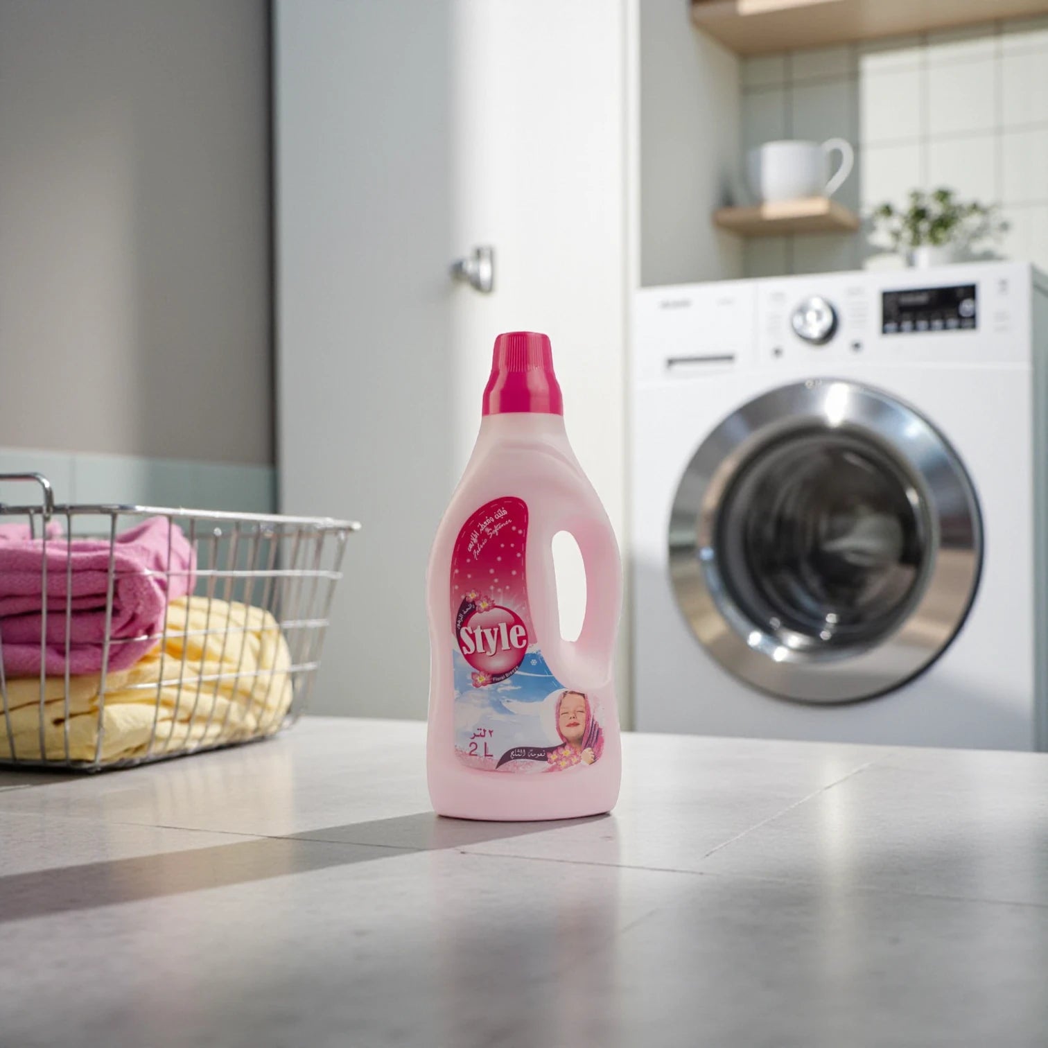 Style Dilute Fabric Softener Floral Breeze – 2 Liter × 2 Bottles Offer Pack, Gentle Clothes Care Conditioner with Long-Lasting Fresh Fragrance & Easy-Pour Handle - Damoo
