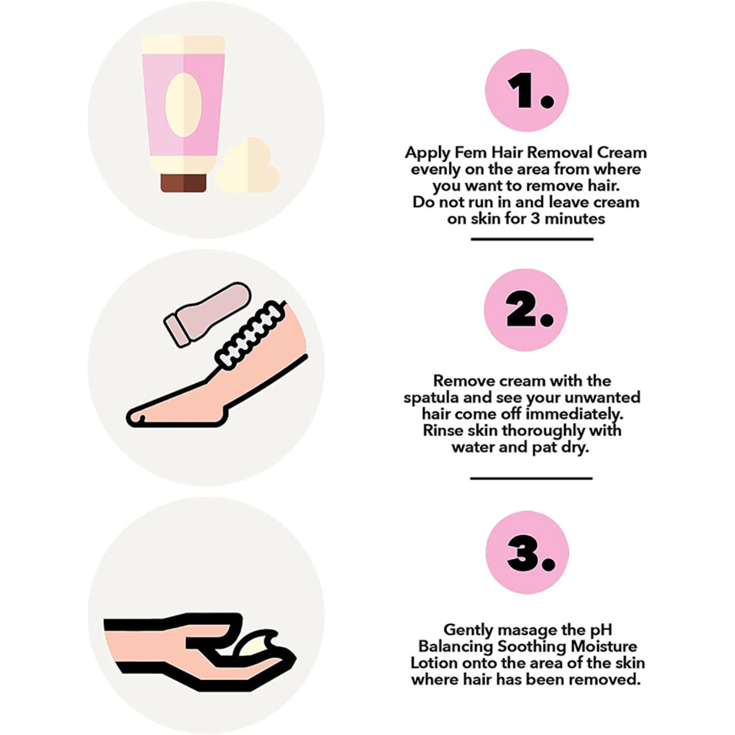 FEM Rose Hair Removal Cream Twin Pack – 2 x 120g | With Rose & Avocado Extracts + pH Balancing Lotion | Smooth & Nourished Skin for All Types - Damoo