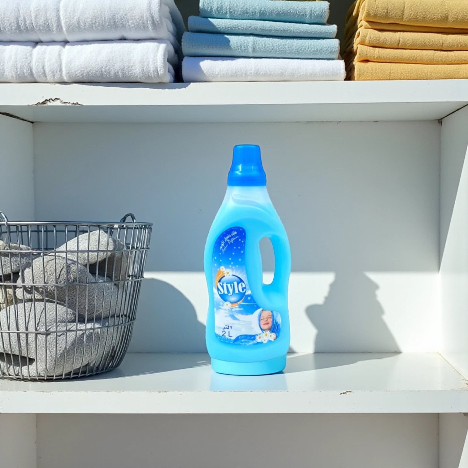 Style Fabric Softener 2L × 2 Bottles – Gentle & Long-Lasting Clothes Care Liquid, Fresh Floral Fragrance, Softens Fabrics, Easy-Pour Handle, Great Value Laundry Pack - Damoo