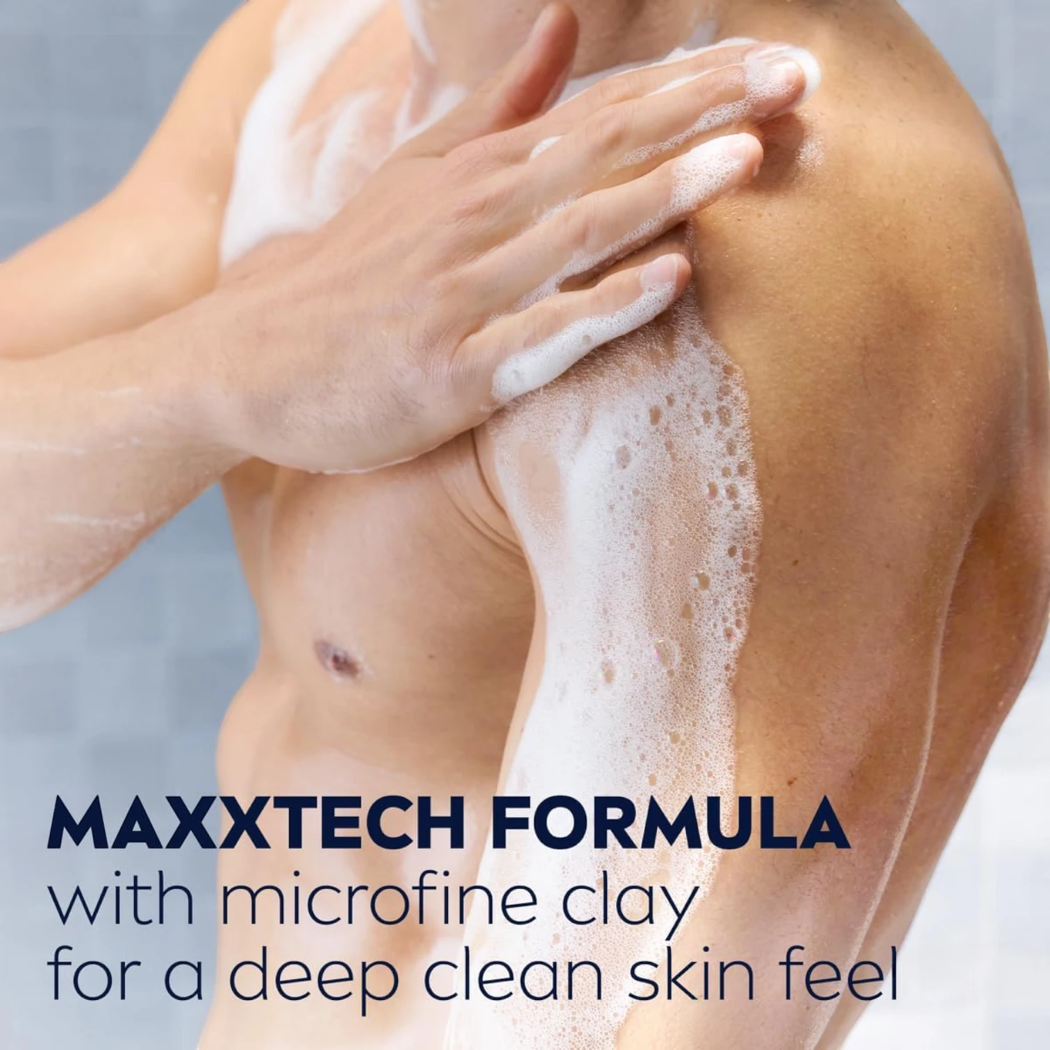 NIVEA MEN Deep 3in1 Shower Gel 250ml – Micro-Fine Clay Deep Cleansing Body Face & Hair Wash with Woody Fragrance pH Balanced - Damoo