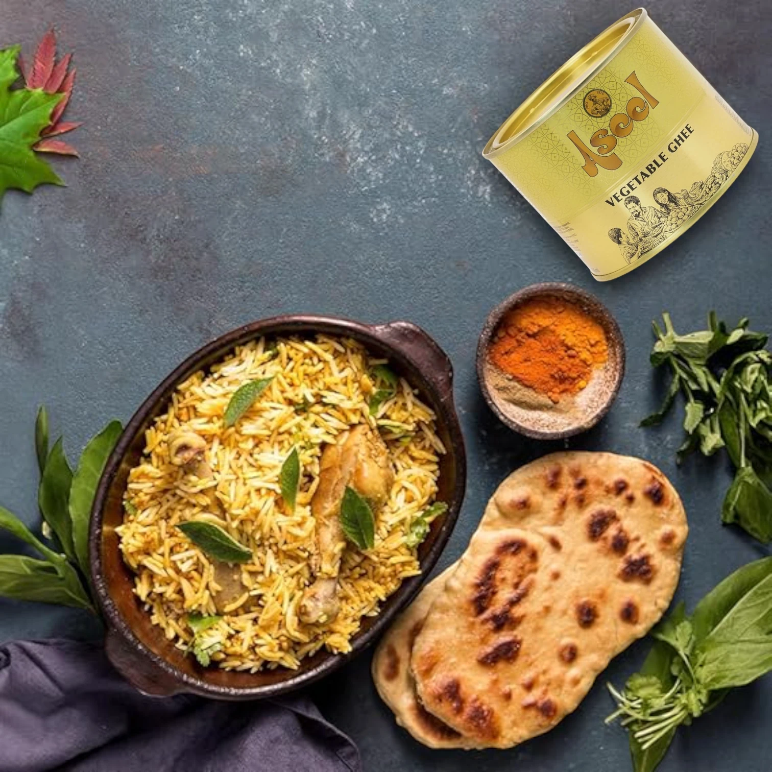 Aseel Vegetable Ghee – 500ml | Trans Fat-Free, Vitamin-Enriched, Aromatic Ghee for Everyday Cooking & Gourmet Dishes - Damoo