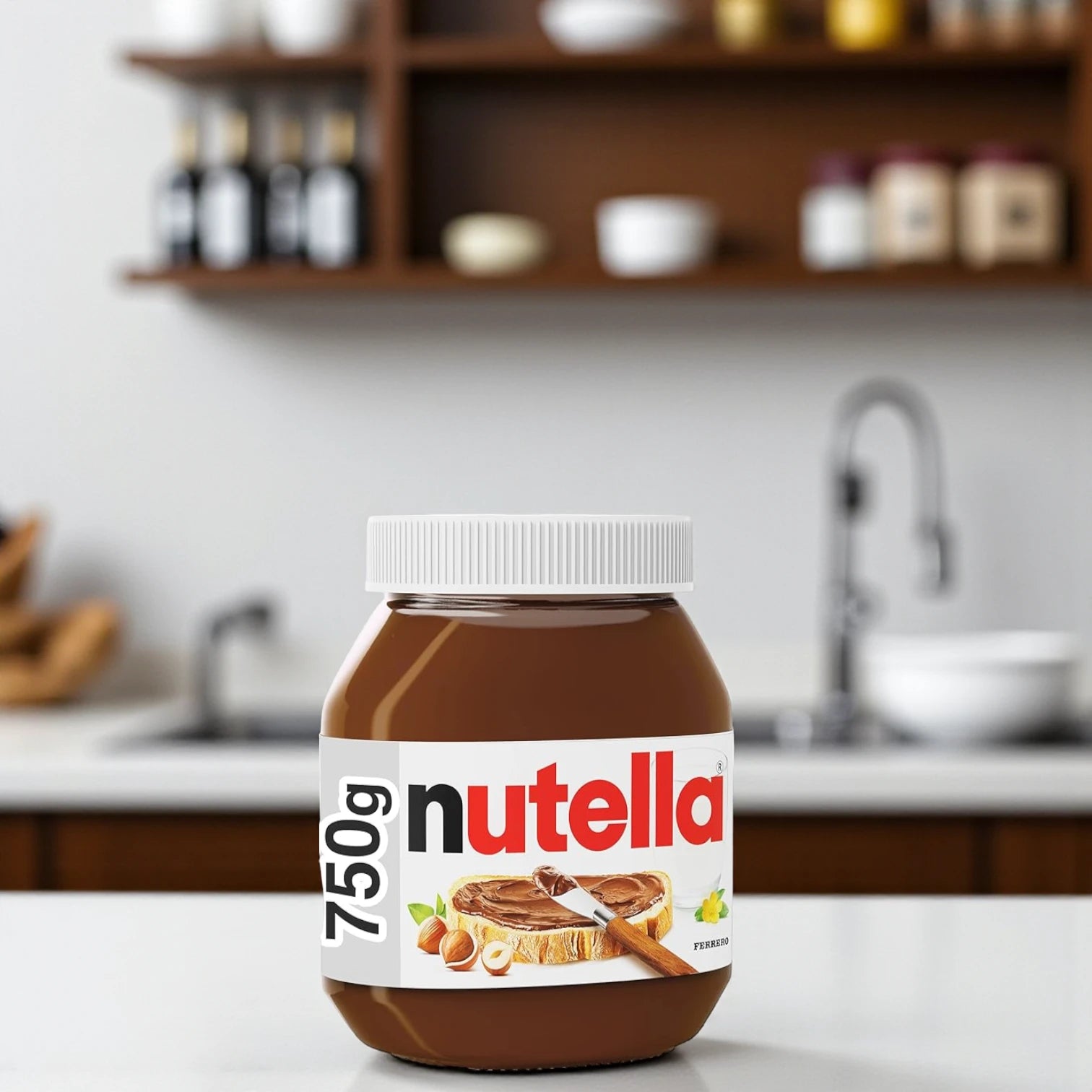 Nutella Hazelnut Chocolate Spread – 750g Jar | Creamy Nut Nougat Spread for Breakfast, Baking & Desserts by Ferrero - Damoo