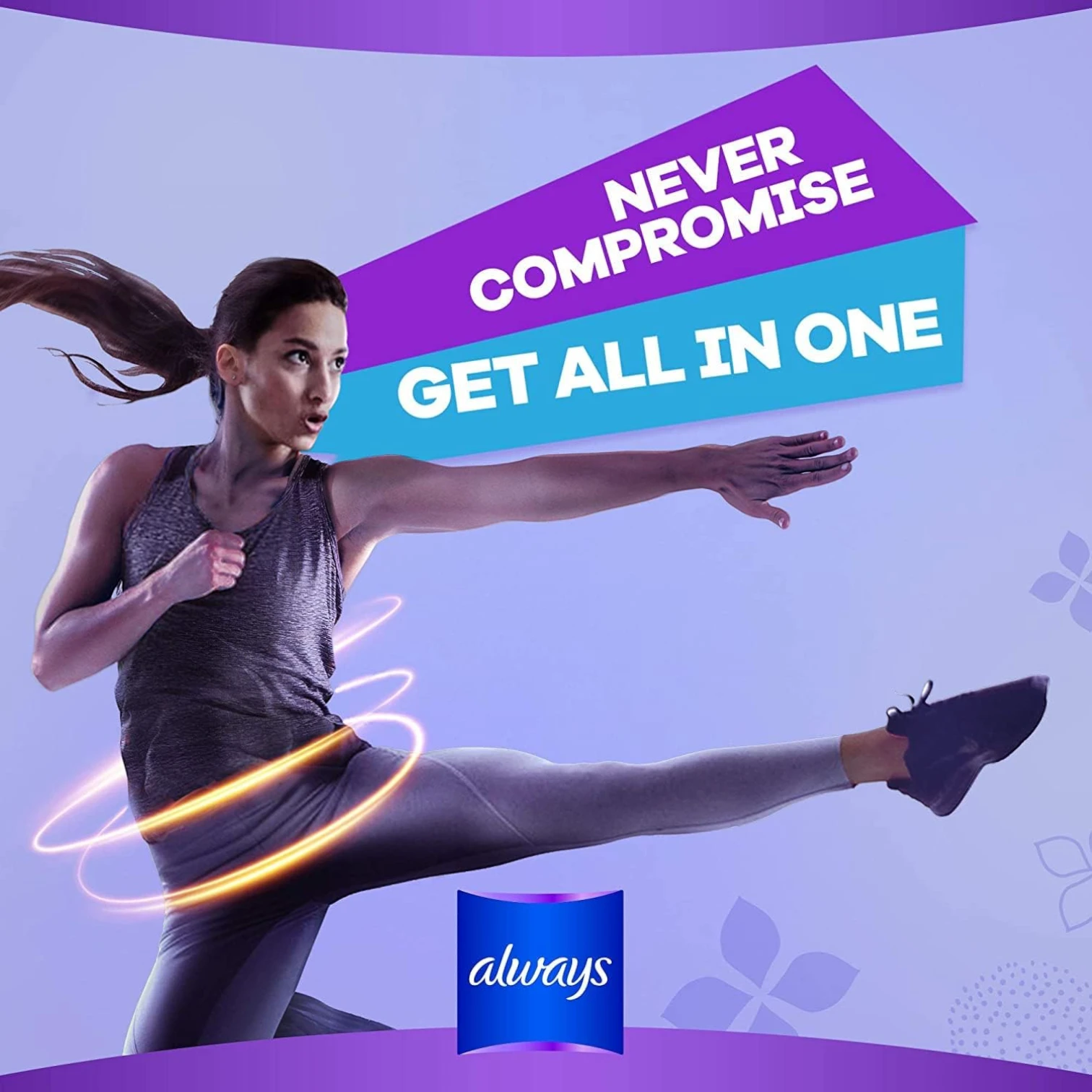 Always All-in-One Ultra Thin Night Sanitary Pads with Wings 16 Count – Overnight Protection, Soft Wings & Leak Lock - Damoo