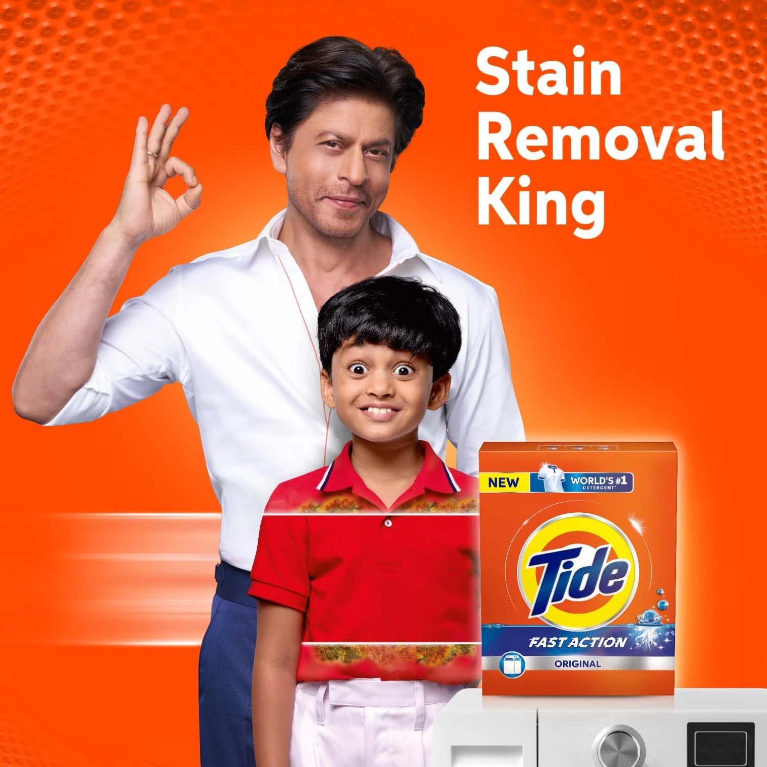Tide Original Laundry Detergent Powder 5kg – Triple Power Cleaning, Fast Dissolving Formula, Removes Tough Stains, Suitable for All Washing Machines & Loads, Long-Lasting Freshness - Damoo