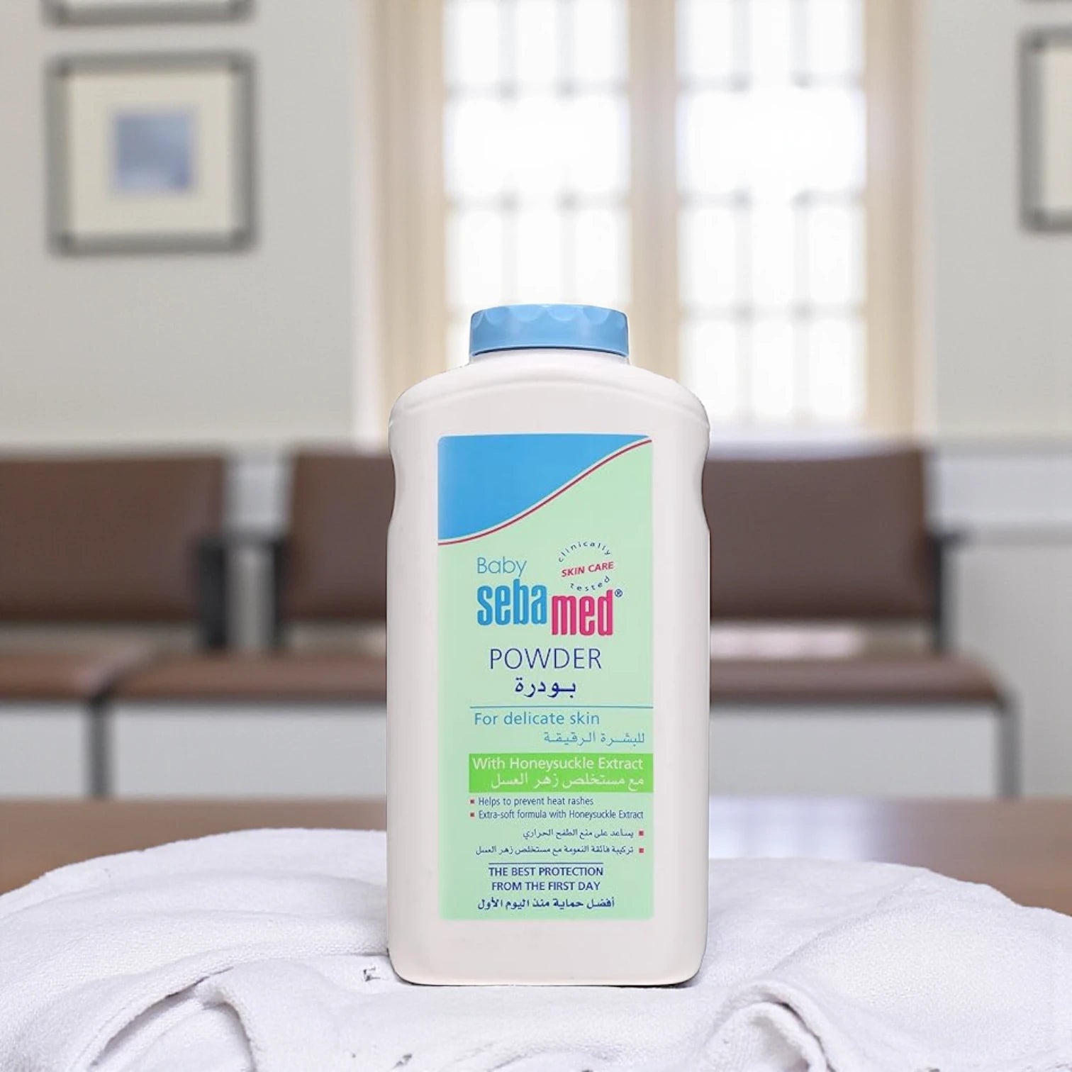 Sebamed Honeysuckle Baby Powder 200g – With Honeysuckle Extract | Prevents Heat Rash, Soothes & Protects Delicate Skin - Damoo