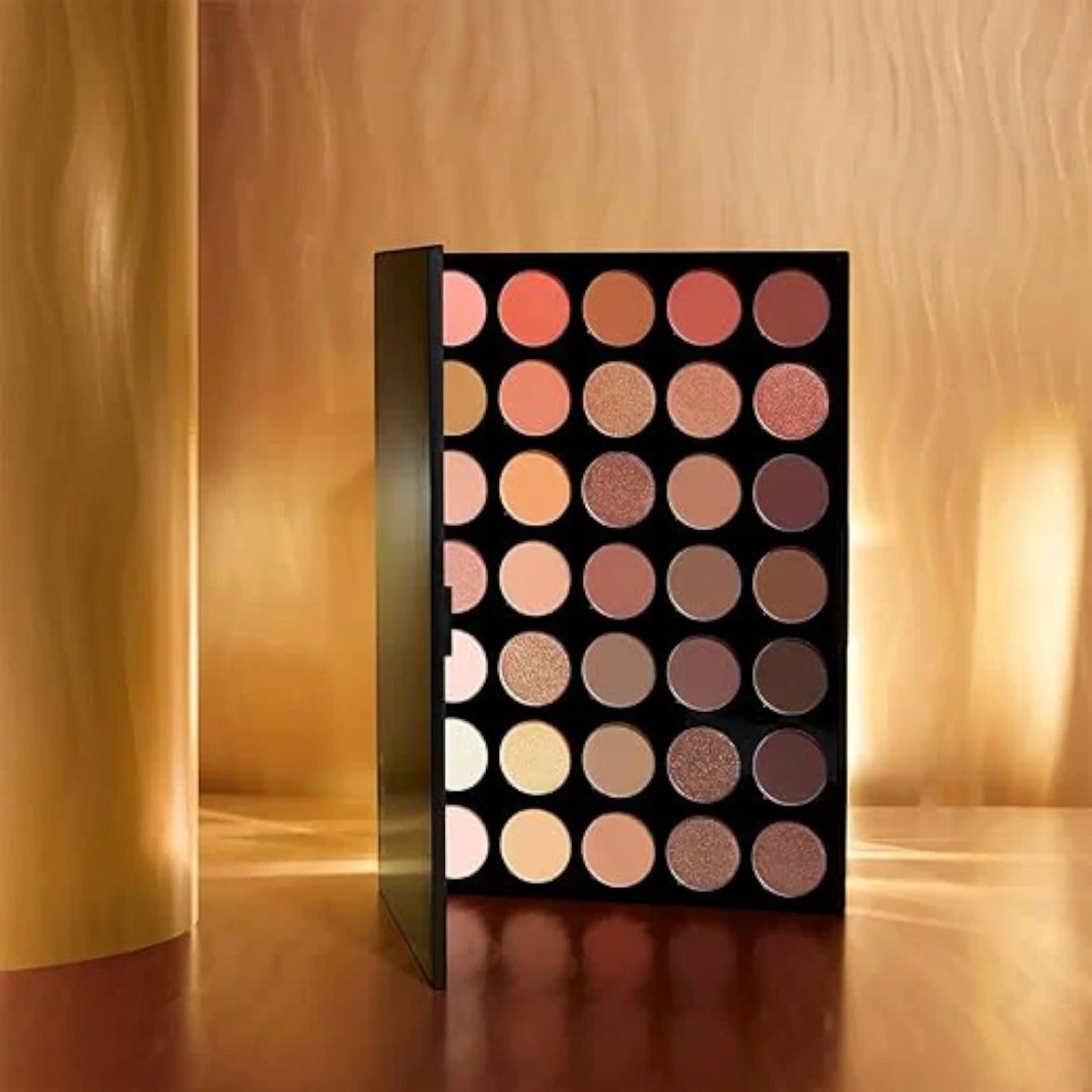Vatenn Italy 35 Color Eyeshadow Palette (EP: 1063) β Highly Pigmented, Blendable, Long-Lasting Matte, Metallic & Glitter Shades β Professional Eye Makeup Palette - Damoo