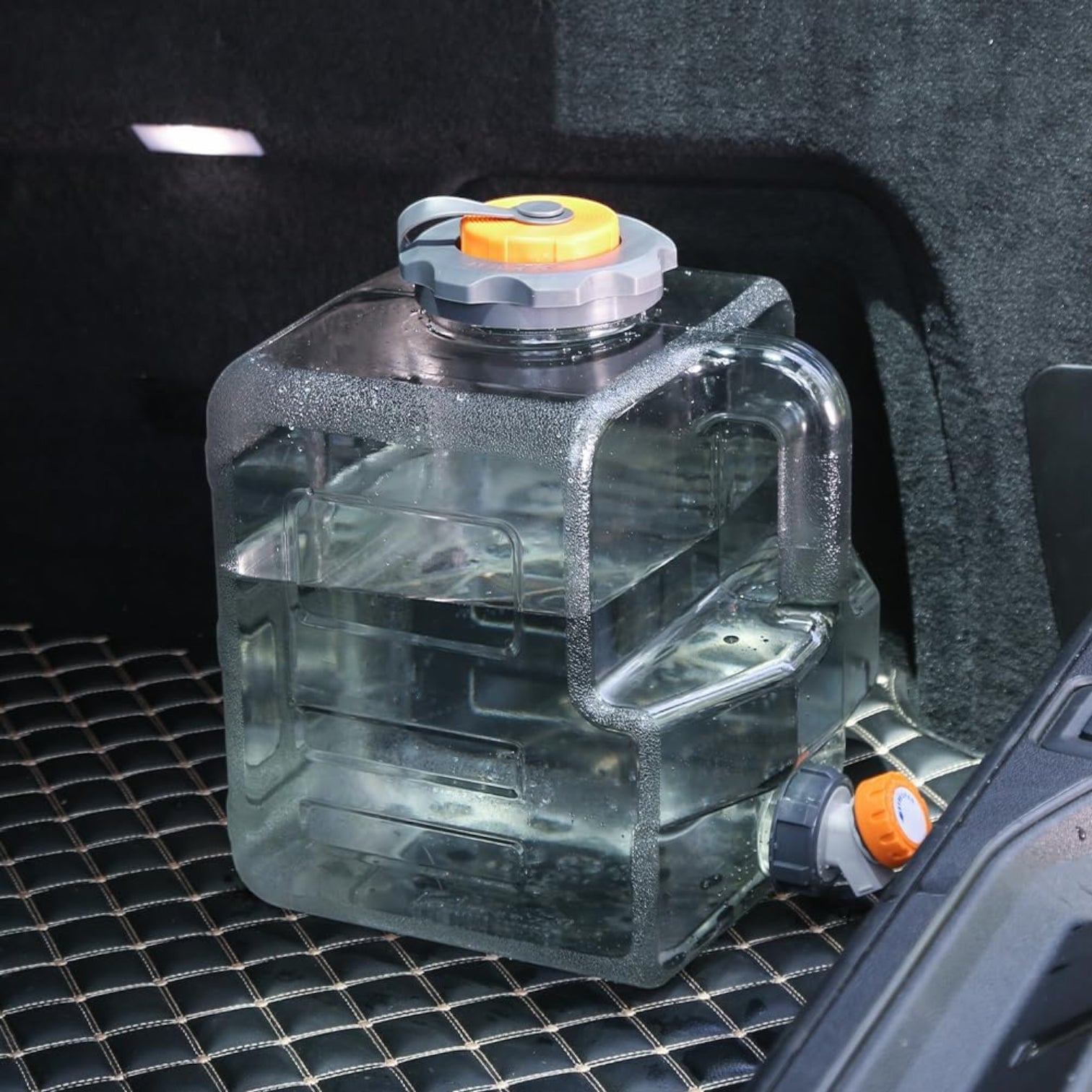 12L Portable Camping Water Jug with Spigot – BPA Free Thickened Water Container, Leak-Proof Storage Tank with Electric Pump Compatibility - Damoo