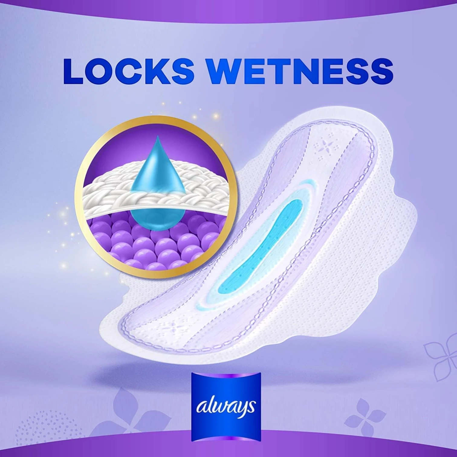 Always All-in-One Ultra Thin Night Sanitary Pads with Wings 16 Count – Overnight Protection, Soft Wings & Leak Lock - Damoo
