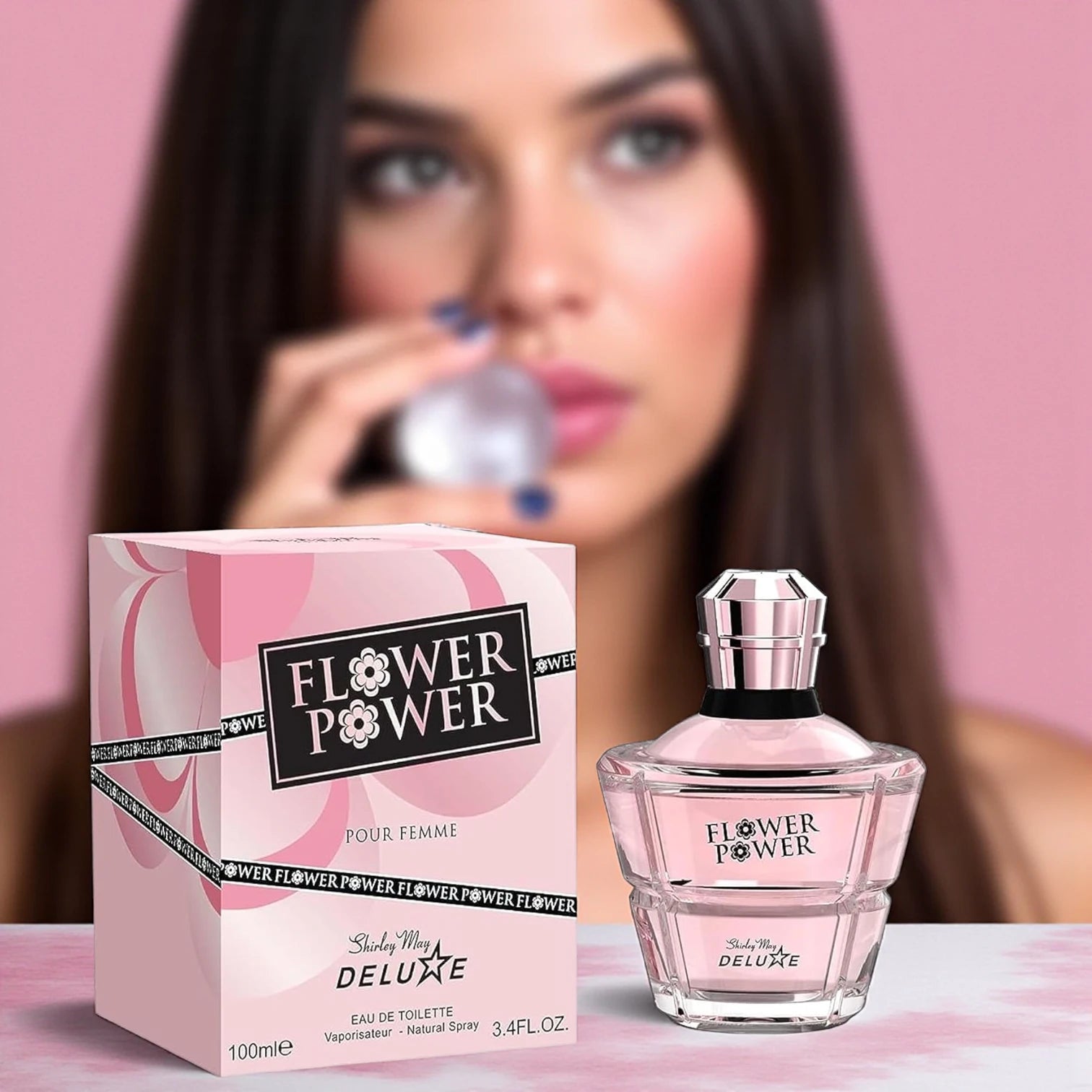 Shirley May Deluxe Flower Power Eau De Toilette for Women – Floral Scent, Long-Lasting Perfume, 100ml - Damoo
