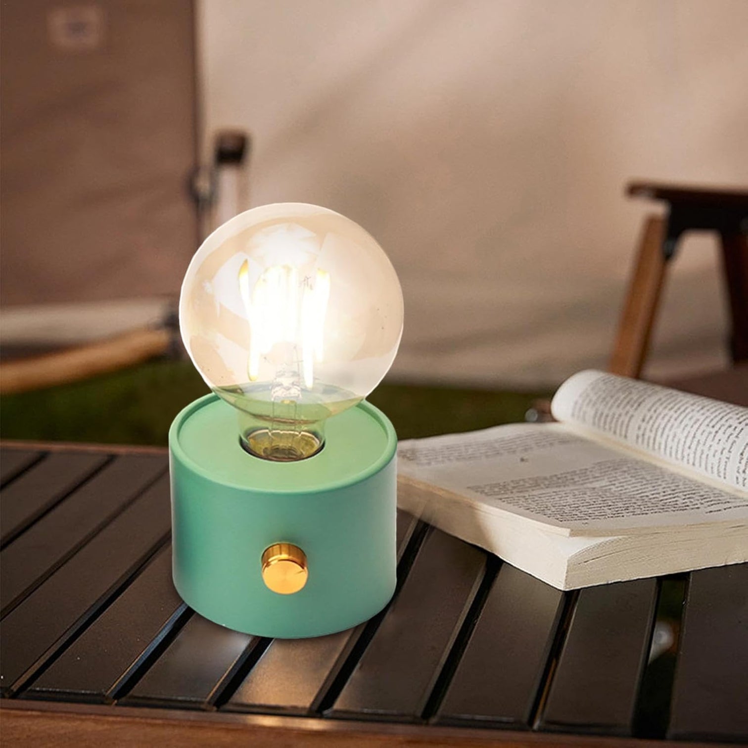 Art Classics Vintage LED Lantern – Retro Camping Lamp & Creative Desktop Atmosphere Light – Portable LED Camp Light for Bedroom, Living Room, Home Decor & Outdoor Camping - Damoo